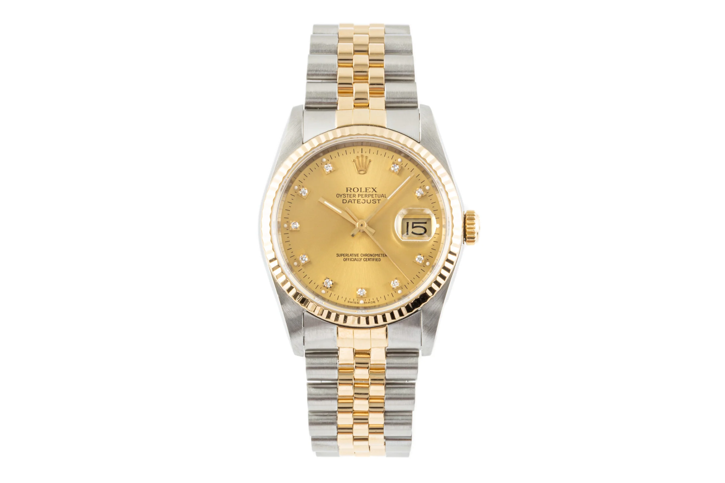 Rolex Datejust steel / gold automatic men's watch 16233 LP: 14400EUR  [2300063] - Image 4