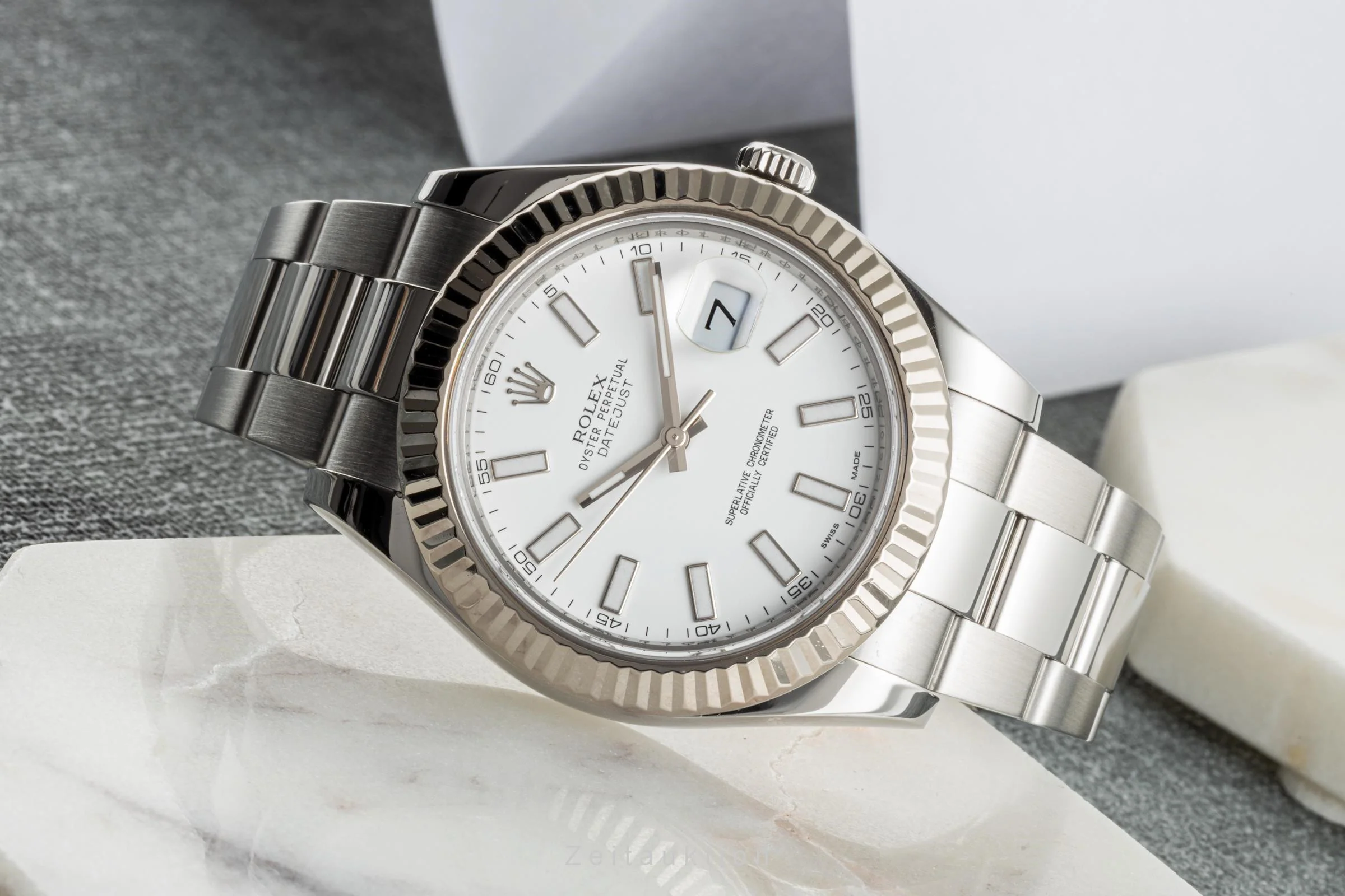 Rolex Datejust steel / white gold automatic men's watch 116334 LP: 12050EUR  [2304025] - Image 2