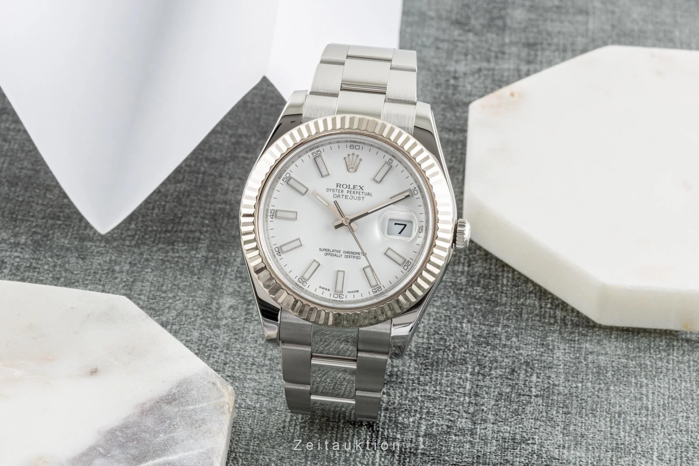 Rolex Datejust steel / white gold automatic men's watch 116334 LP: 12050EUR  [2304025] - Image 3