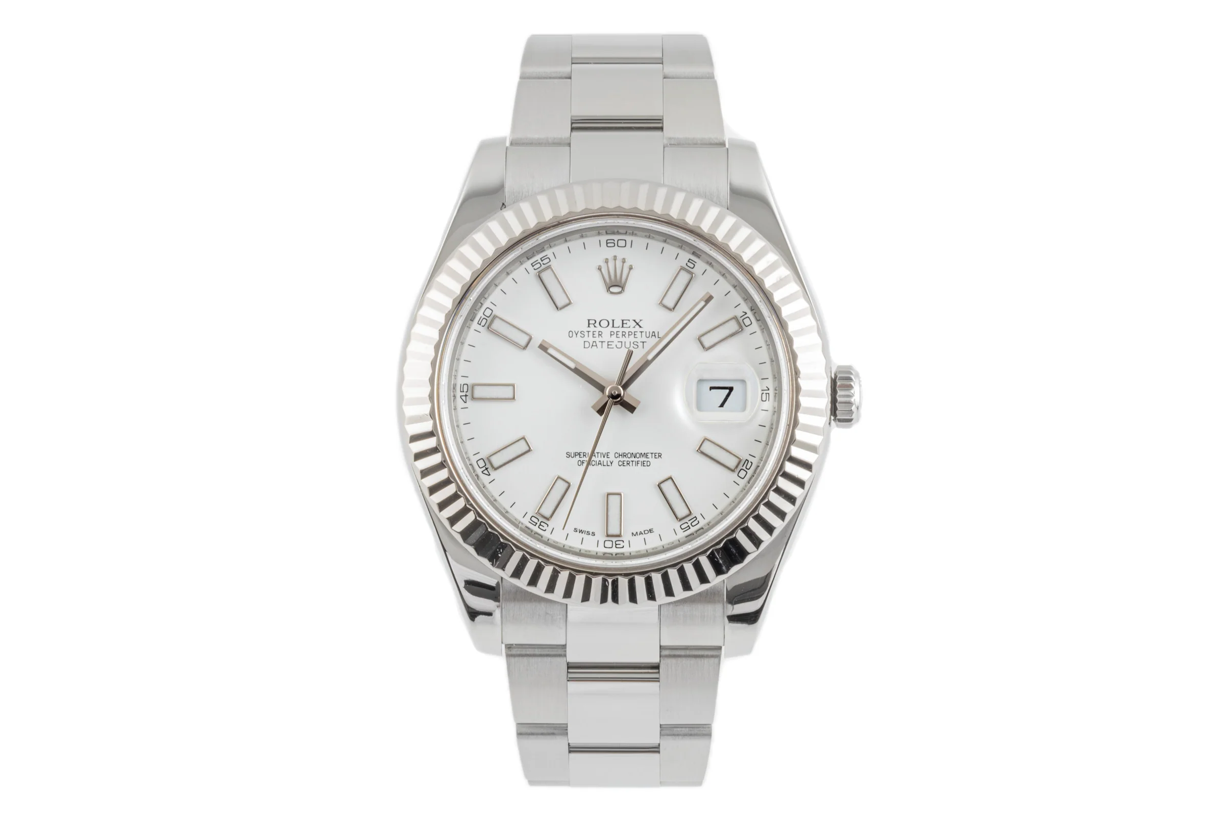Rolex Datejust steel / white gold automatic men's watch 116334 LP: 12050EUR  [2304025] - Image 4