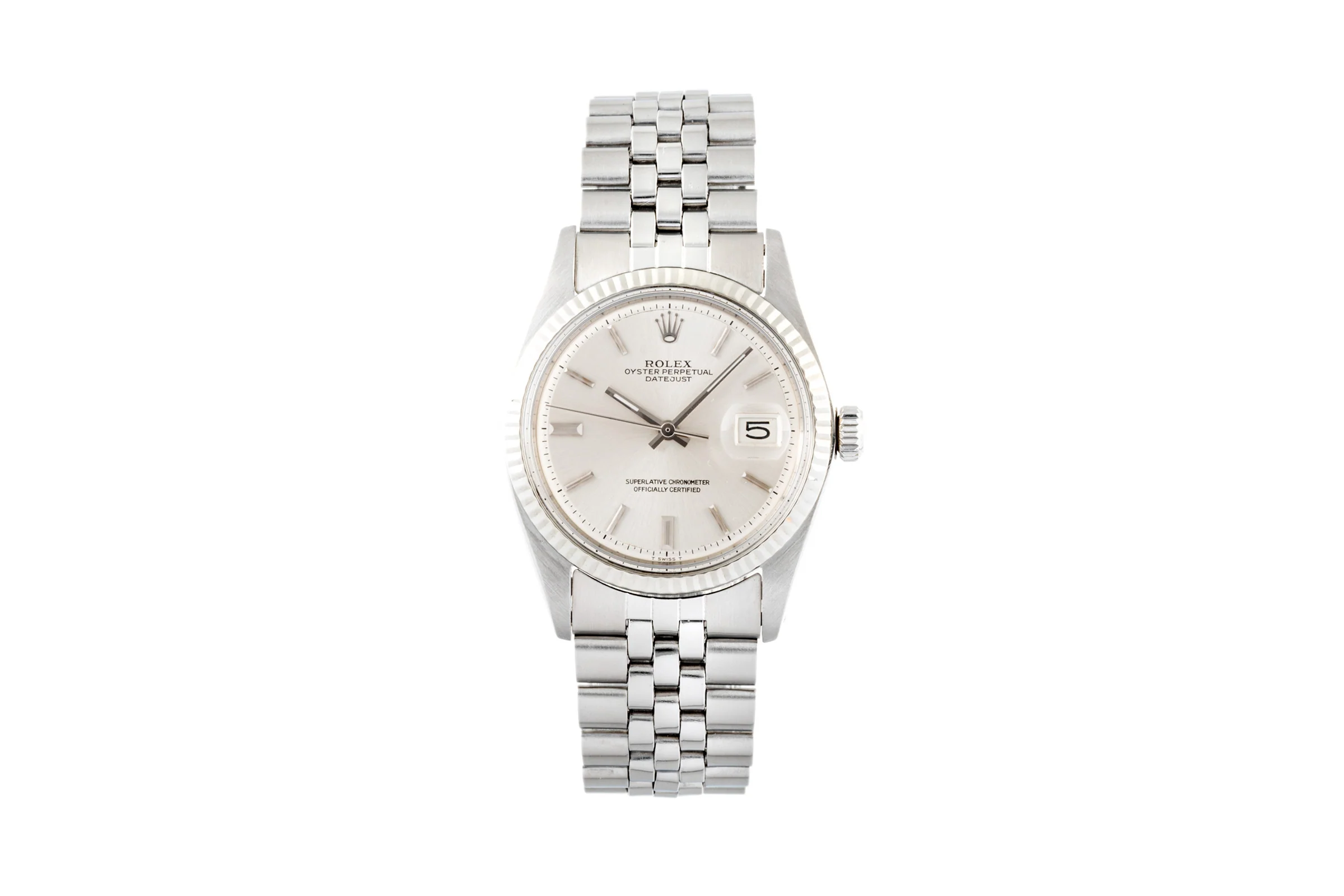 Rolex Datejust steel / white gold automatic men's watch 1601 LP: 8750EUR  [2301540] - Image 4