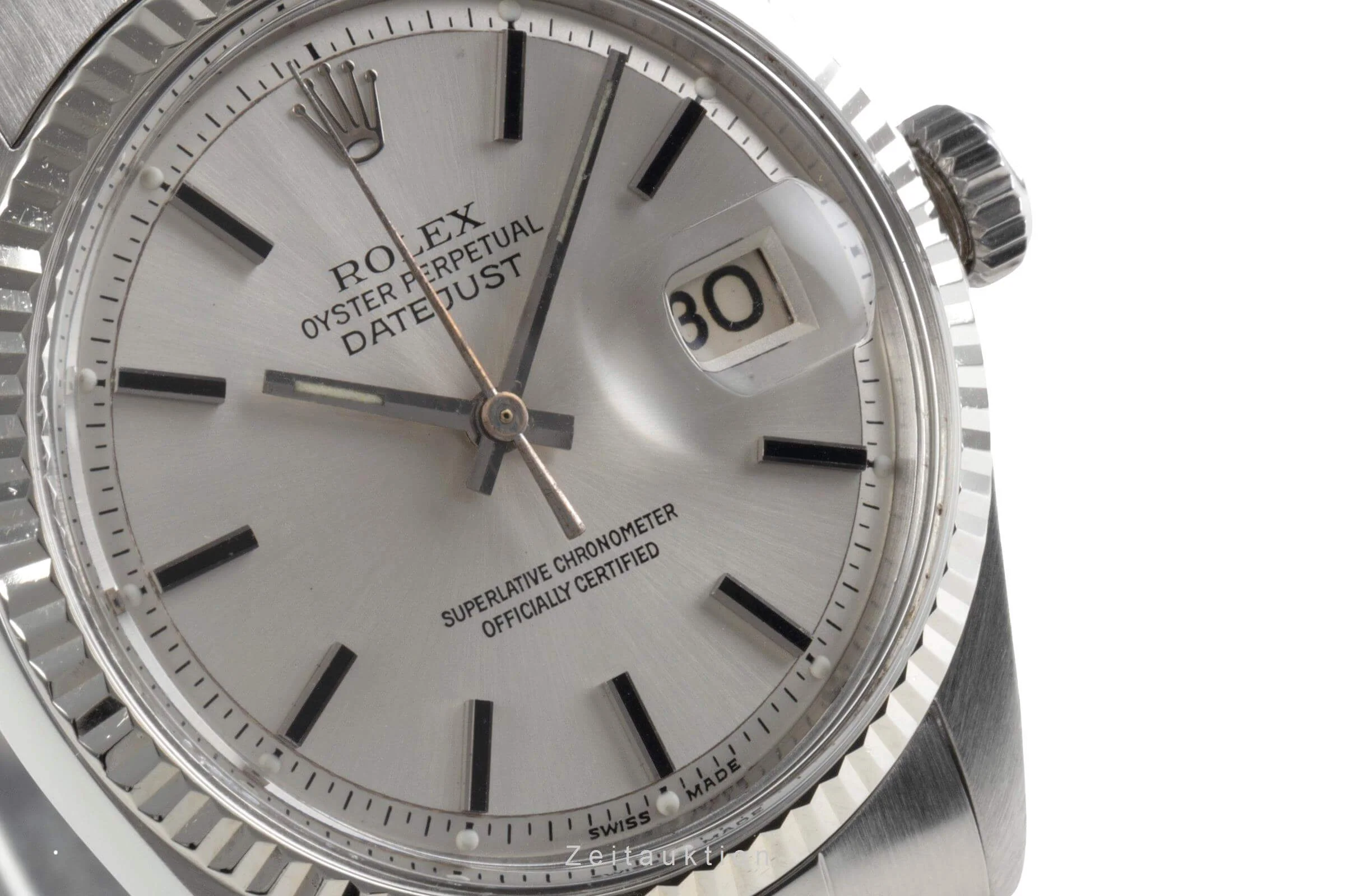 Rolex Datejust steel / white gold automatic men's watch 1601  [2402511] - Image 14