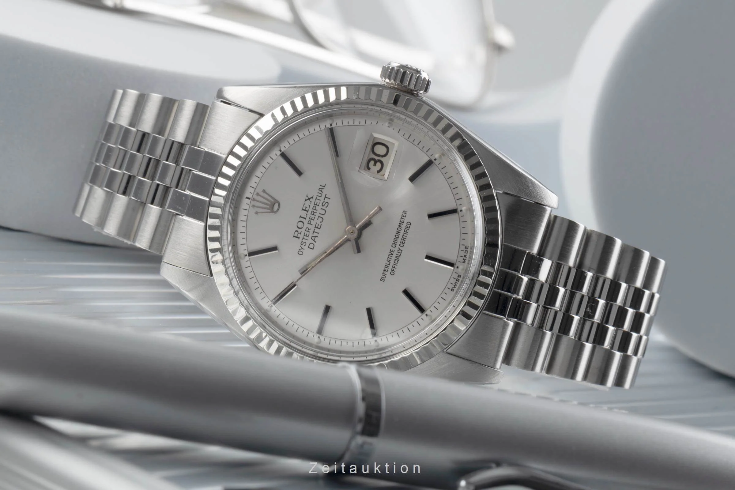 Rolex Datejust steel / white gold automatic men's watch 1601  [2402511] - Image 2