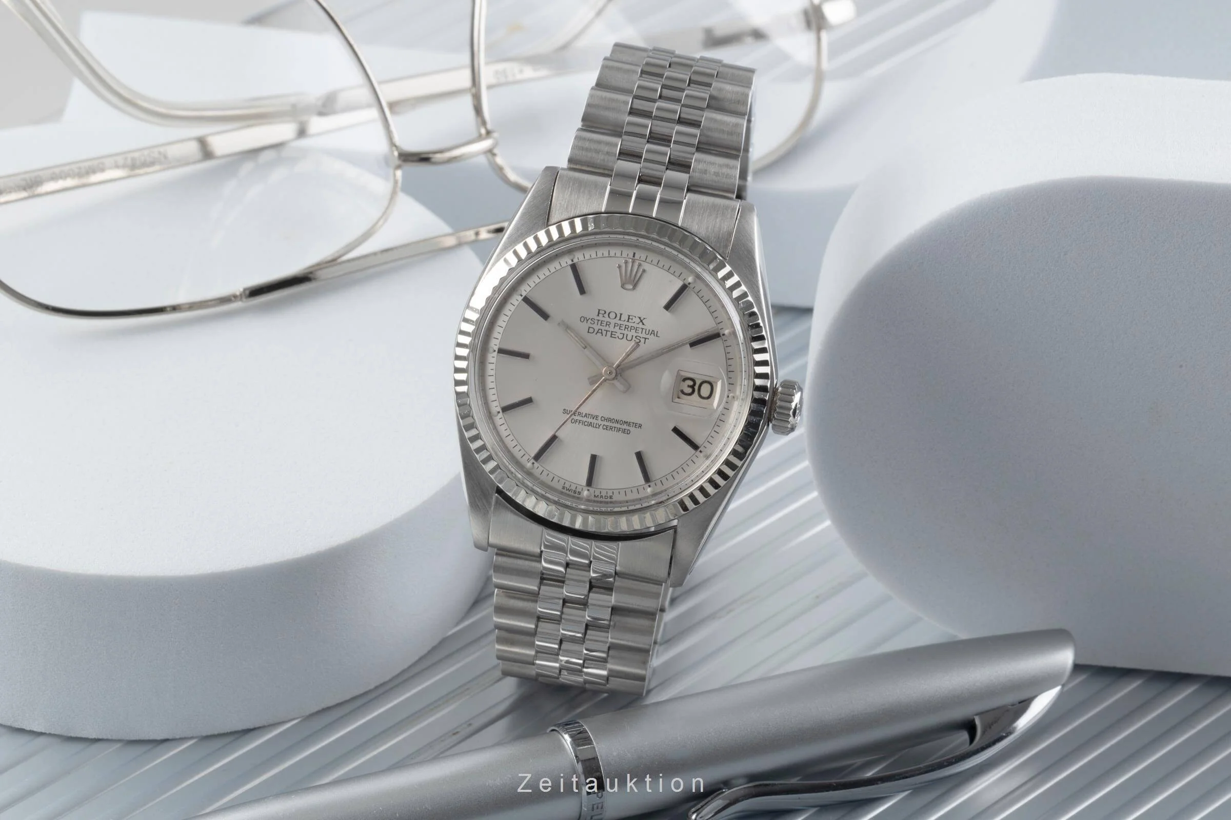 Rolex Datejust steel / white gold automatic men's watch 1601  [2402511] - Image 3