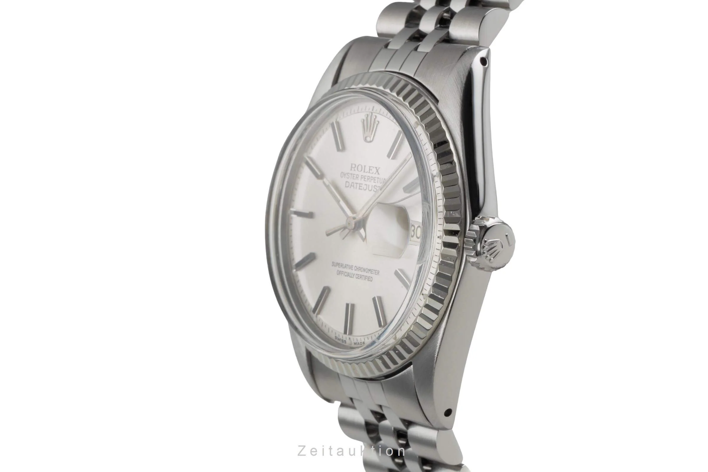 Rolex Datejust steel / white gold automatic men's watch 1601  [2402511] - Image 6