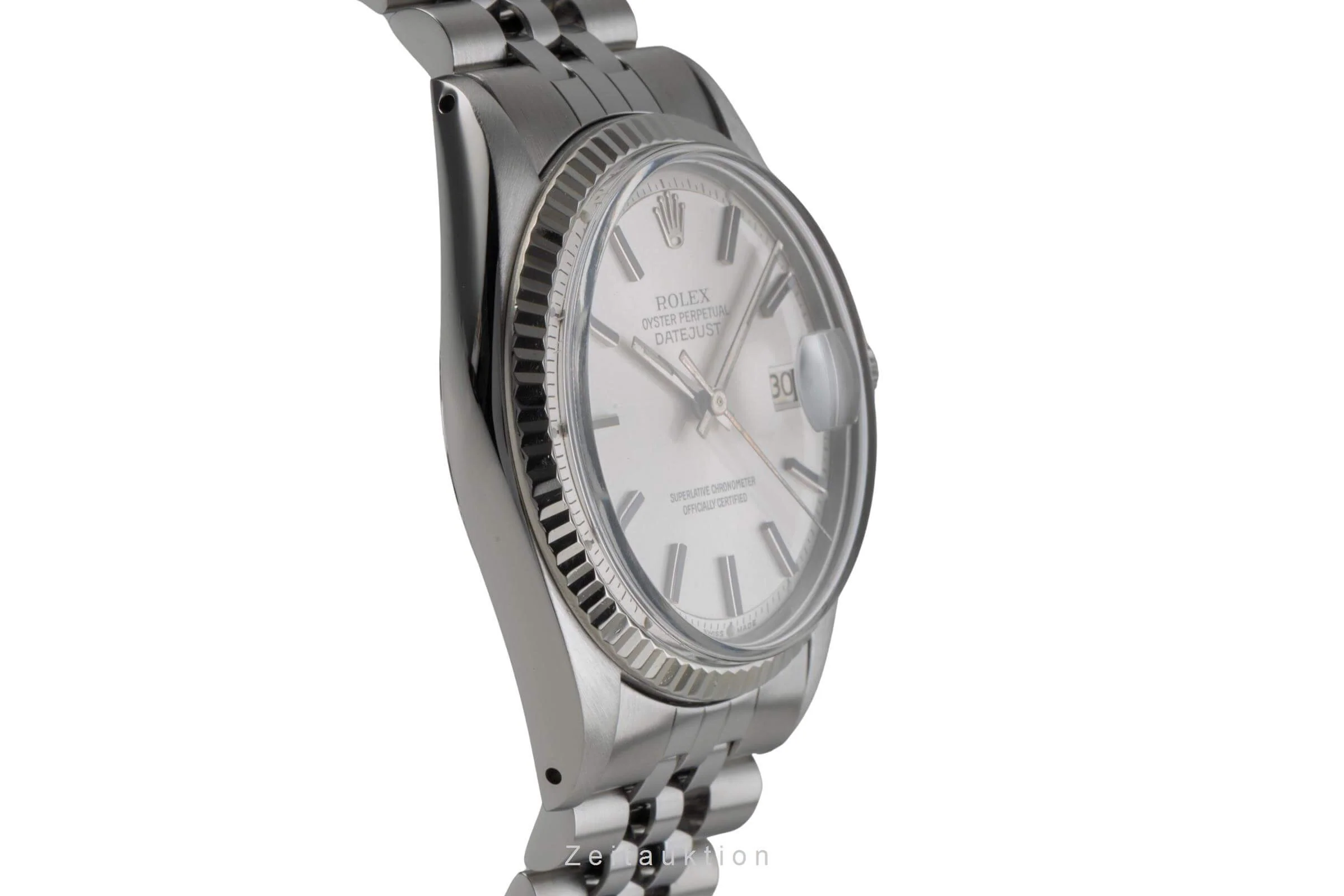 Rolex Datejust steel / white gold automatic men's watch 1601  [2402511] - Image 7
