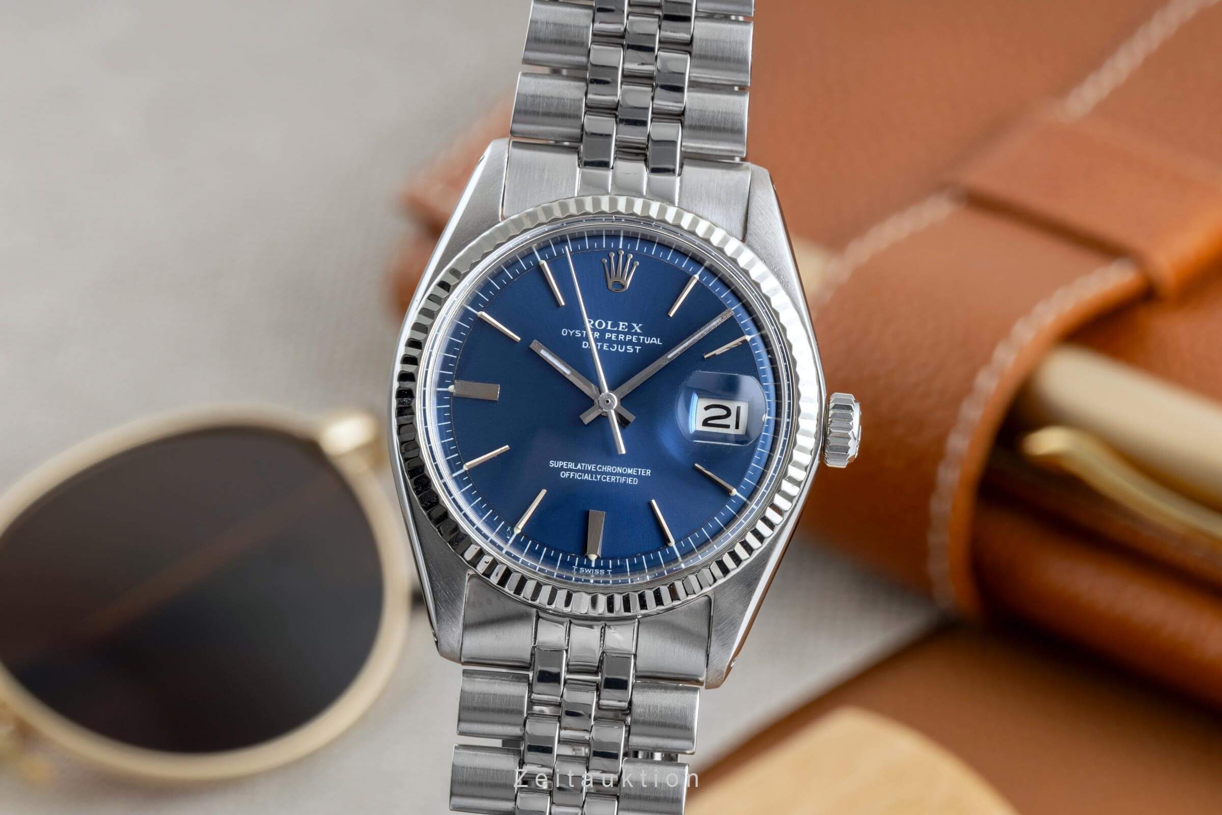 Rolex Datejust steel / white gold automatic men's watch 1601  [2501955] - Image 2