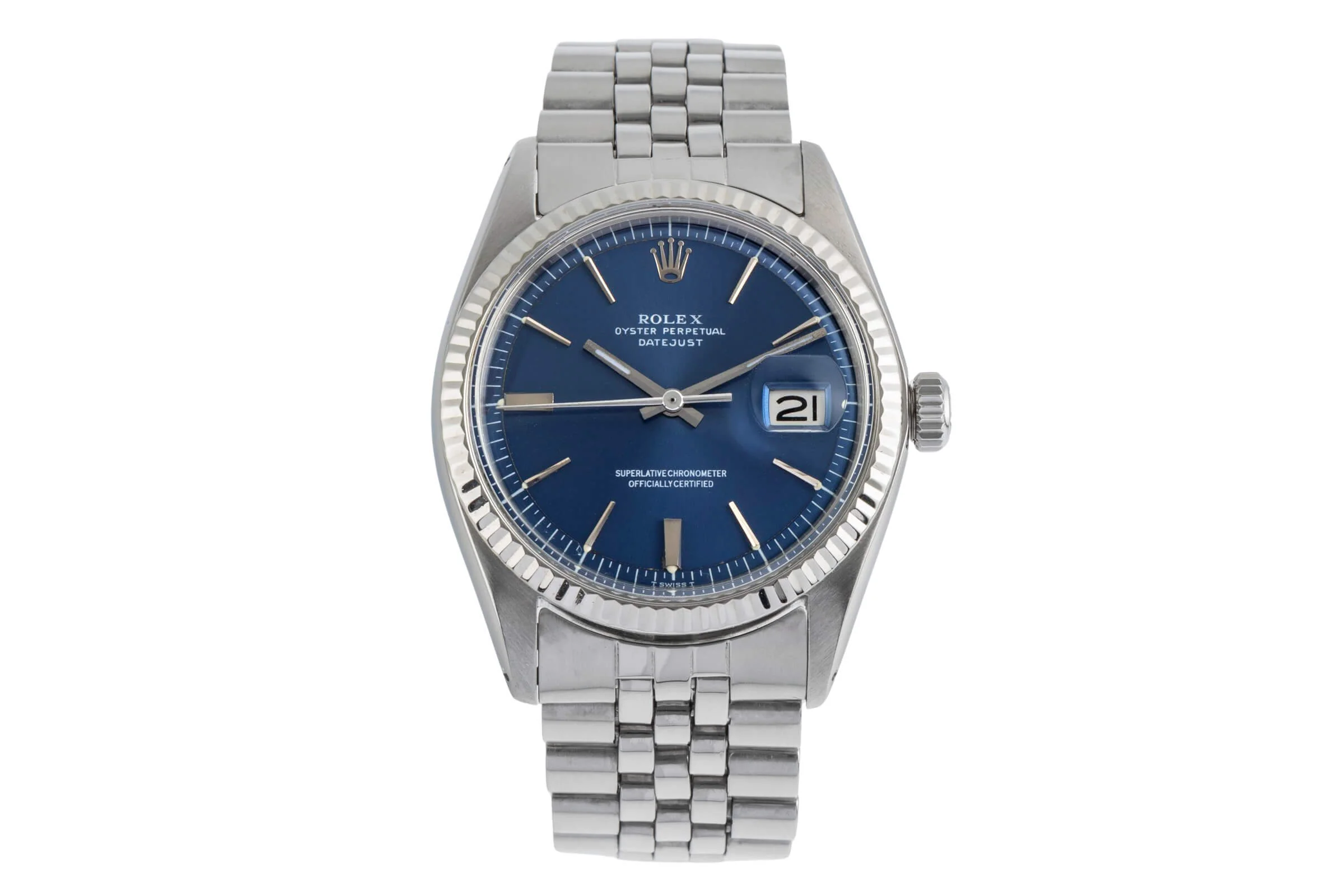 Rolex Datejust steel / white gold automatic men's watch 1601  [2501955] - Image 5