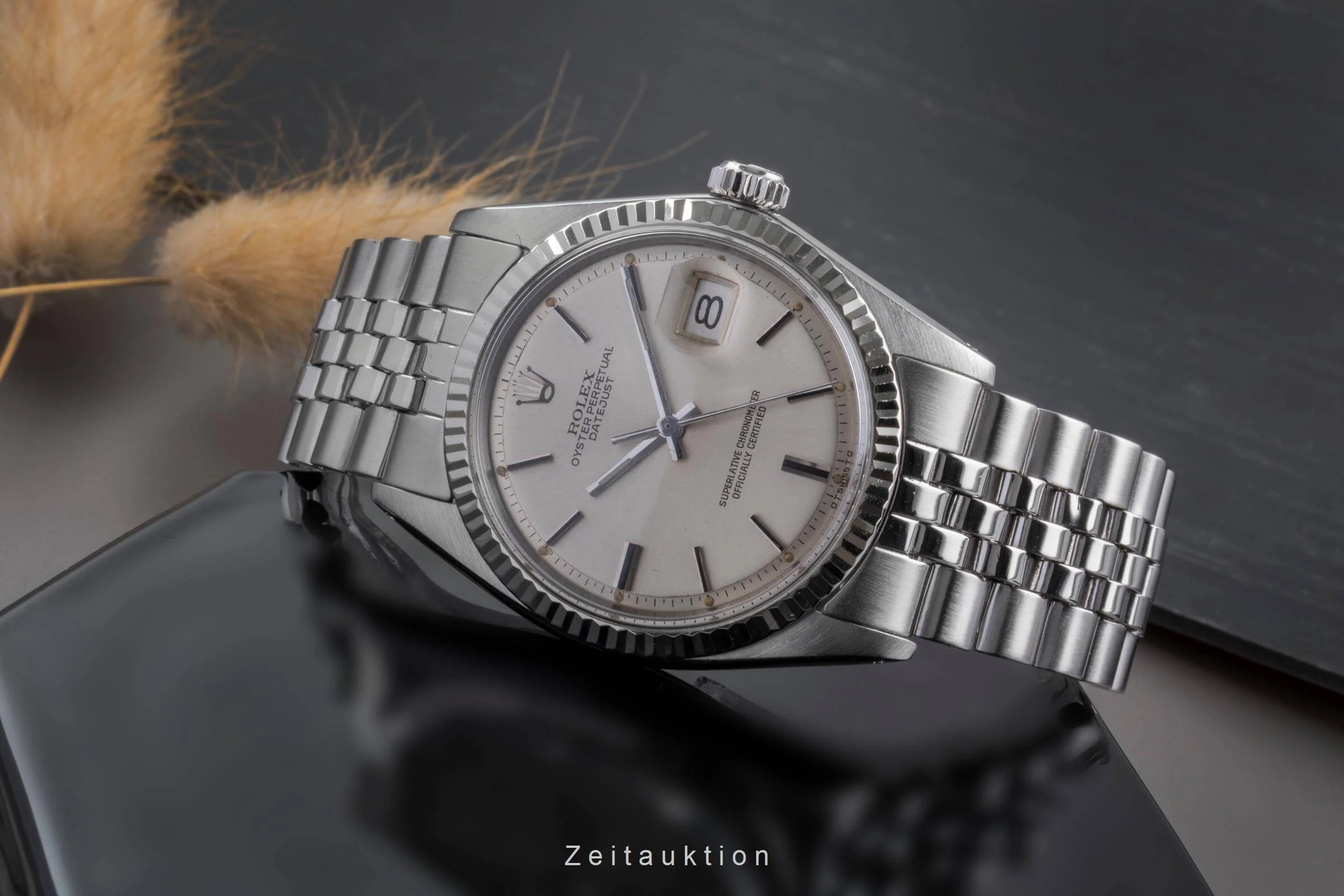 Rolex Datejust steel / white gold automatic men's watch 1601  [2502043] - Image 3