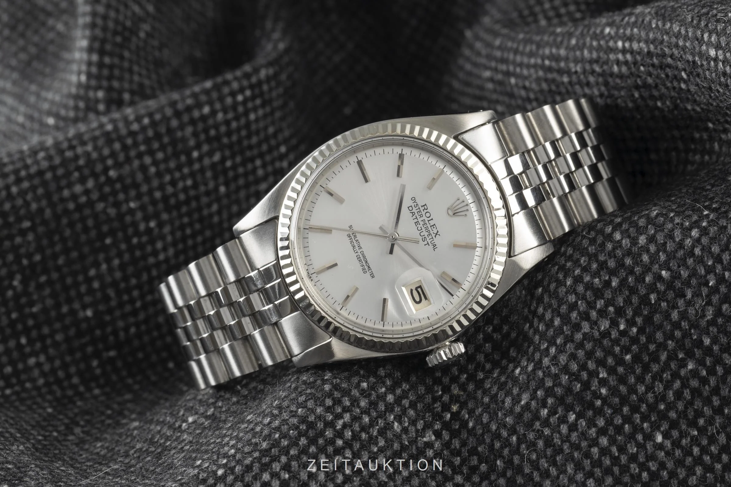 Rolex Datejust steel / white gold automatic men's watch 1601 Vintage  [2105191] - Image 2