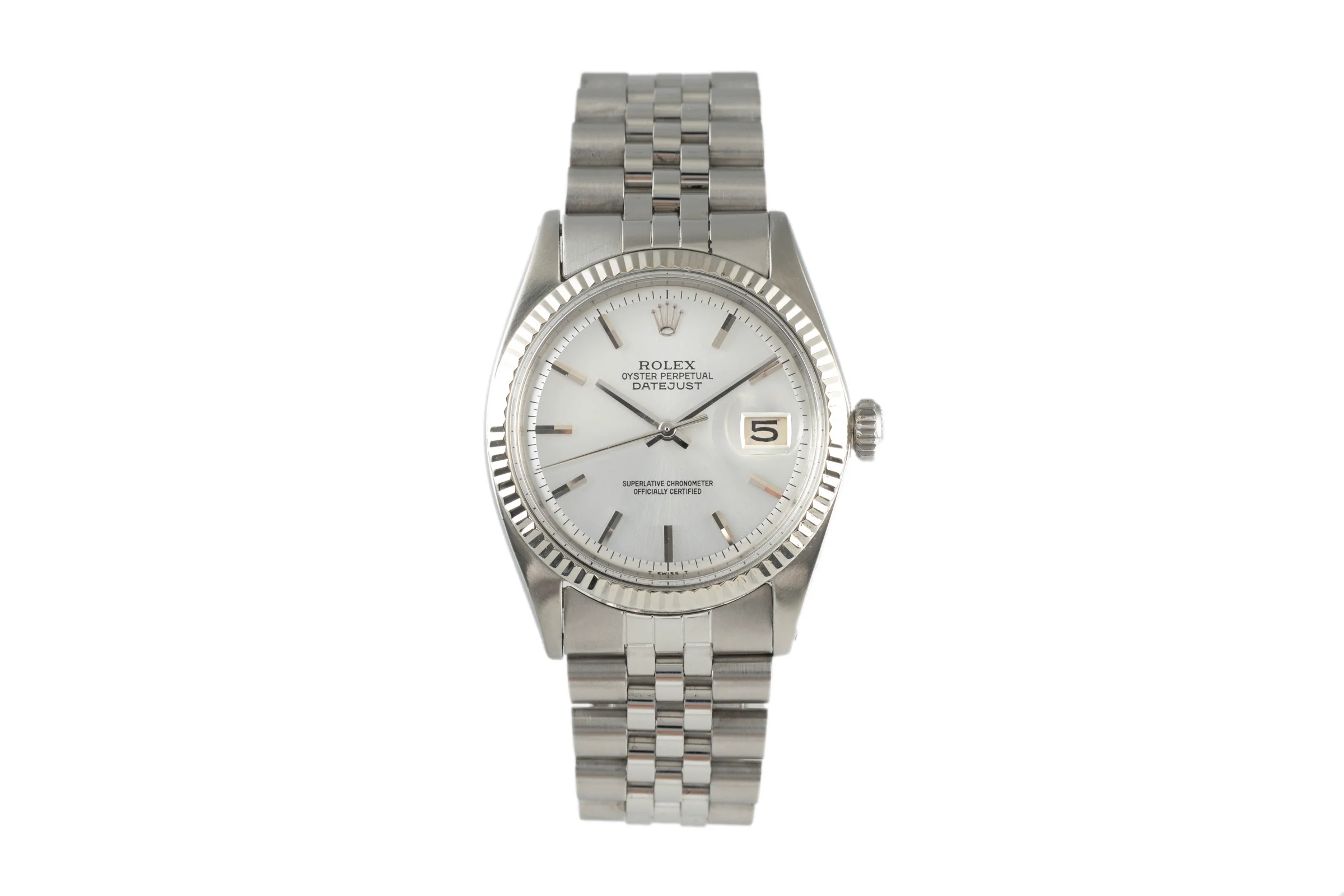 Rolex Datejust steel / white gold automatic men's watch 1601 Vintage  [2105191] - Image 4