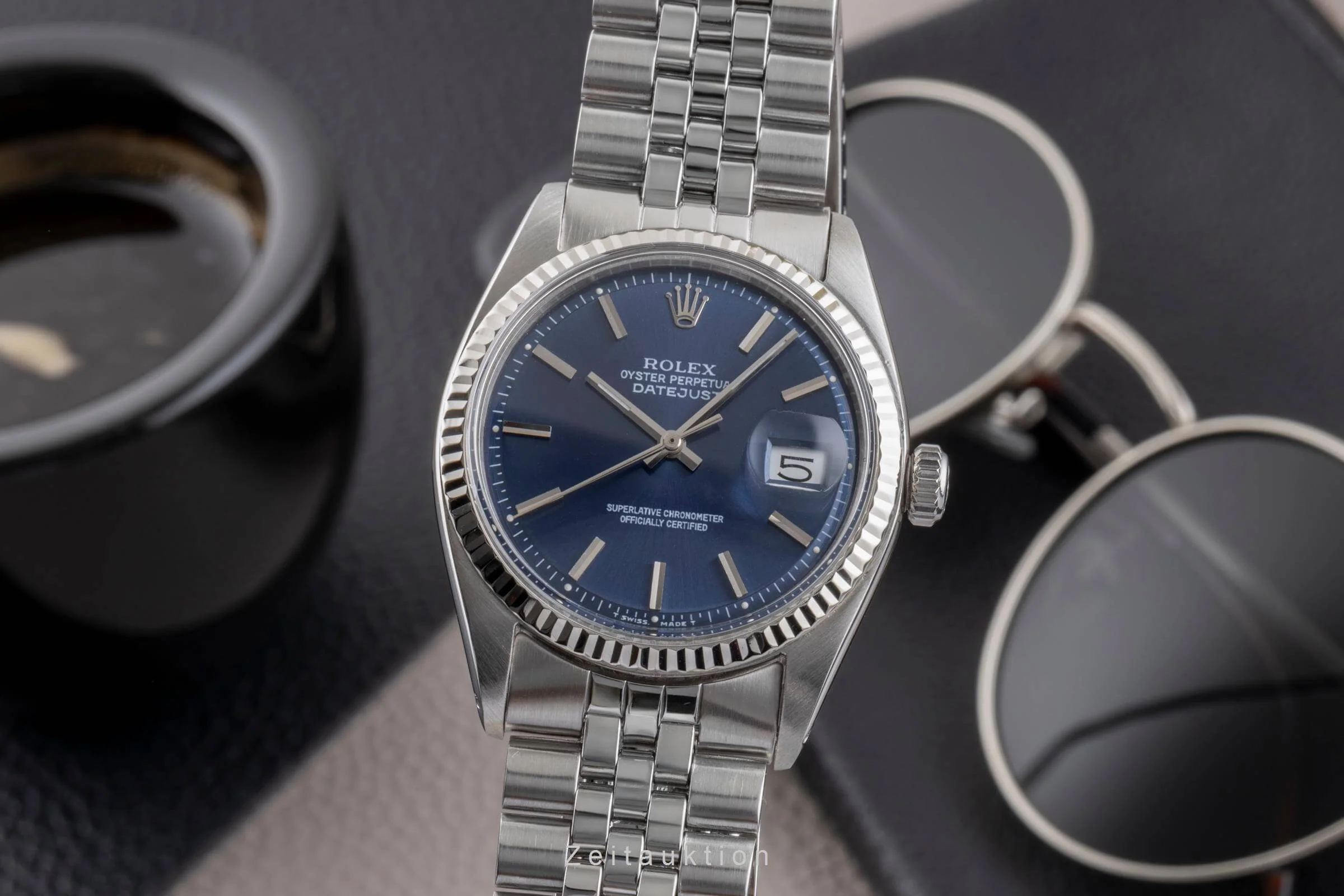 Rolex Datejust steel / white gold automatic men's watch 1601 Vintage  [2500407] - Image 2