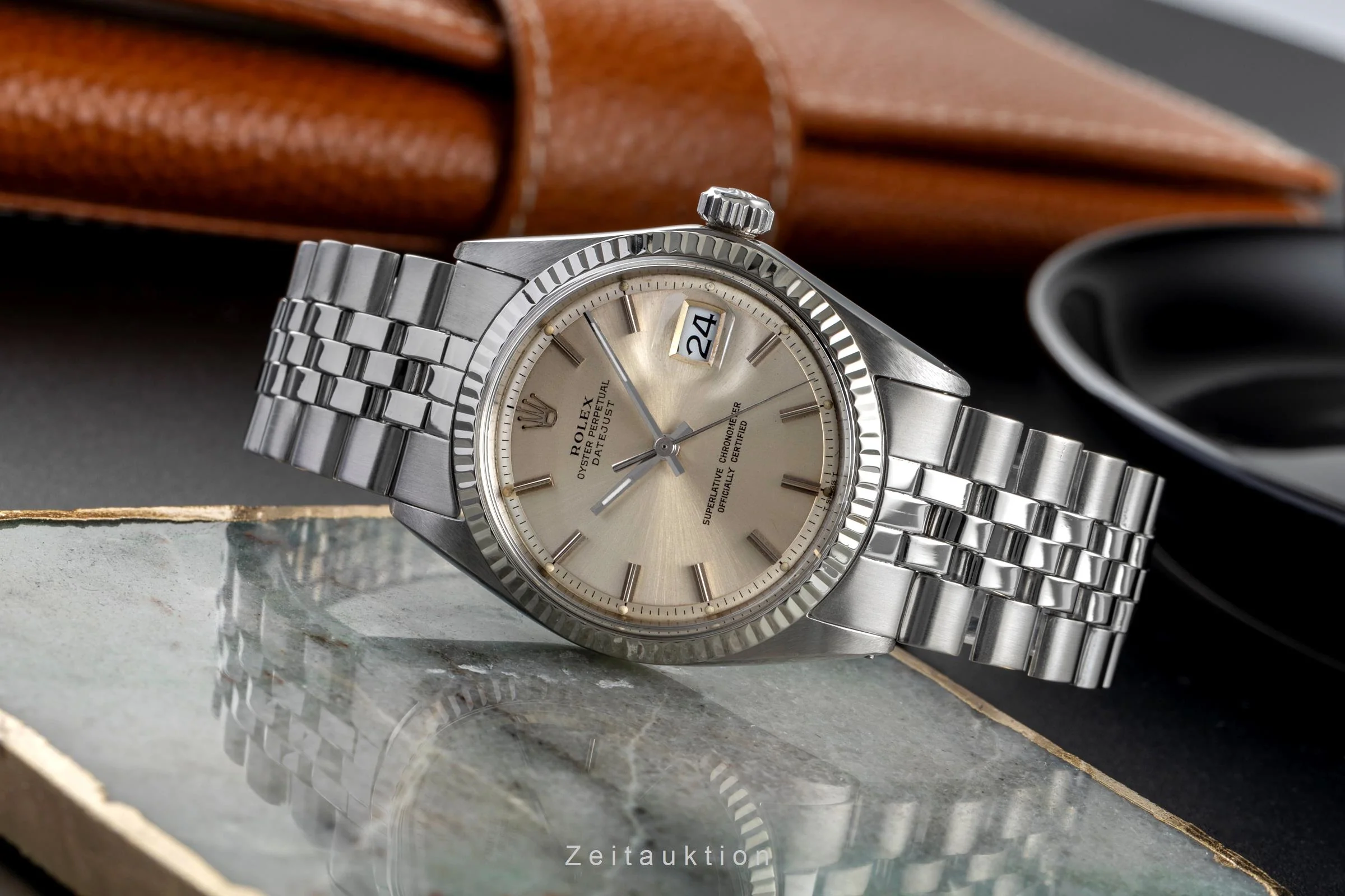 Rolex Datejust steel / white gold automatic men's watch 1601 Vintage  [2502189] - Image 3