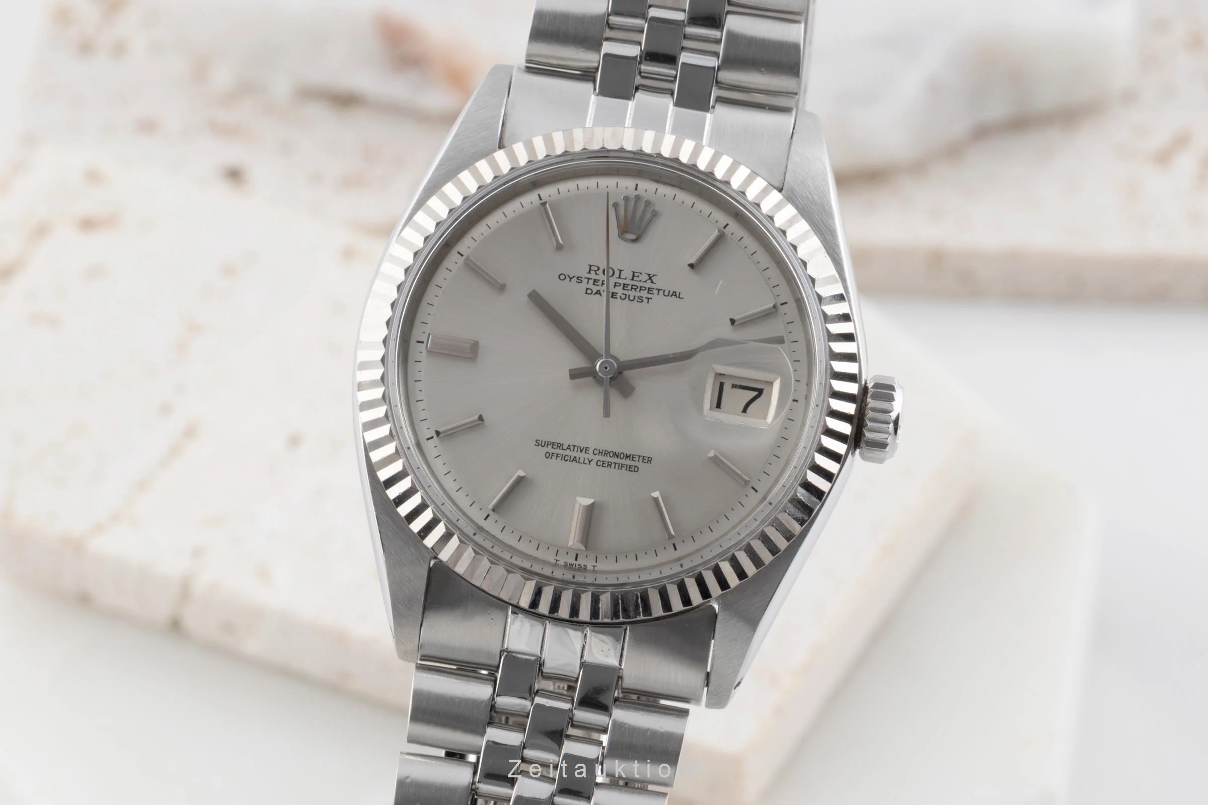Rolex Datejust steel / white gold automatic men's watch 1601 Vintage  [2504682] - Image 2