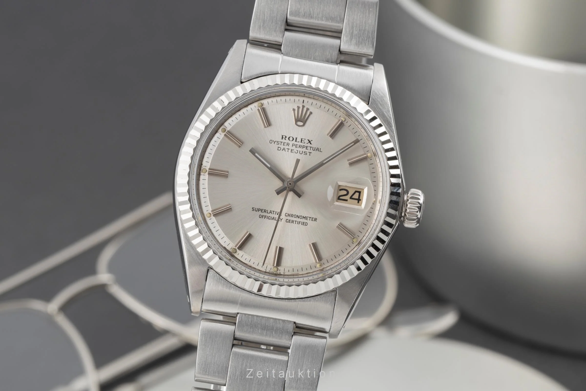 Rolex Datejust steel / white gold automatic men's watch 1601 Vintage  [2505161] - Image 2