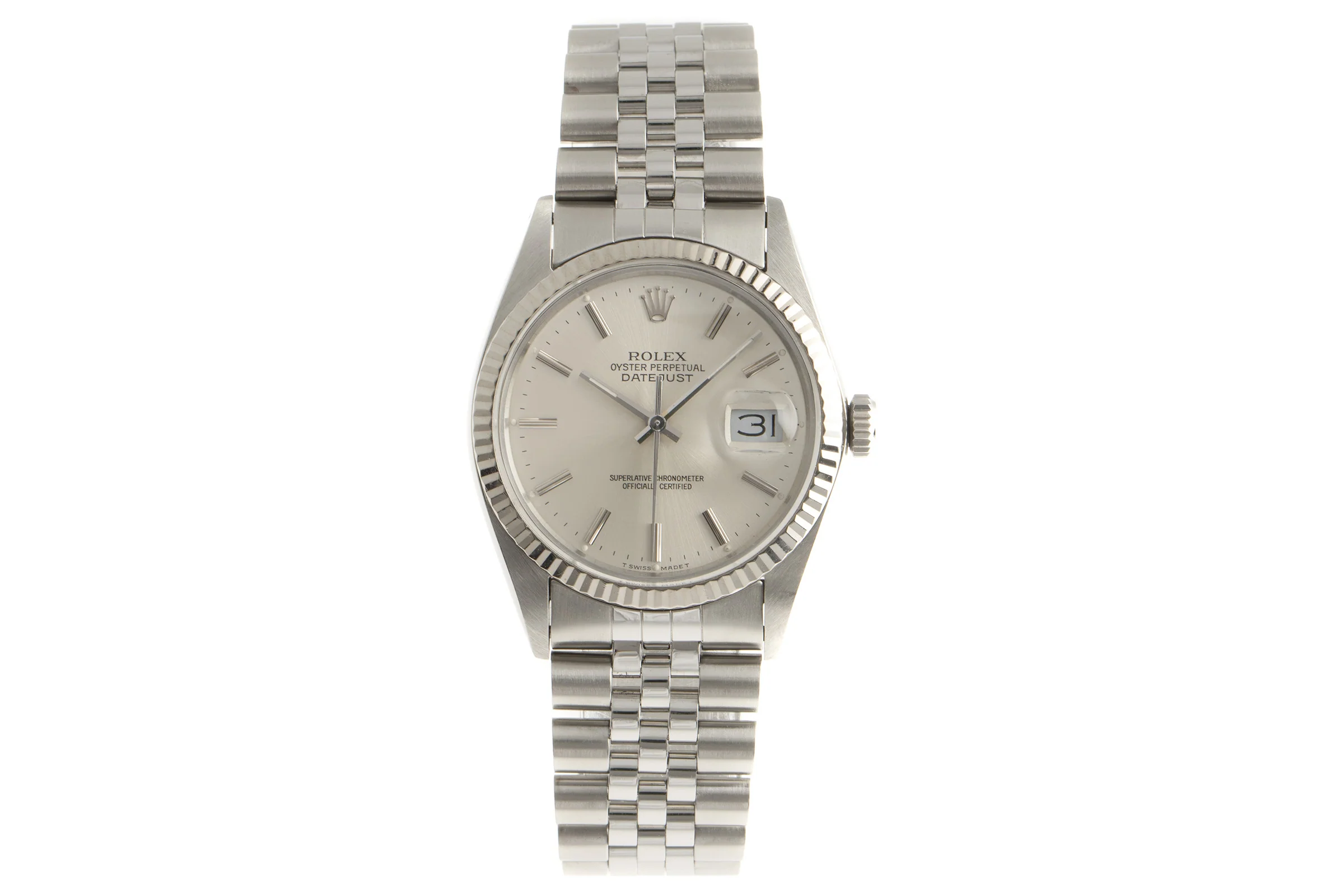 Rolex Datejust steel / white gold automatic men's watch 16014  [2206716] - Image 4