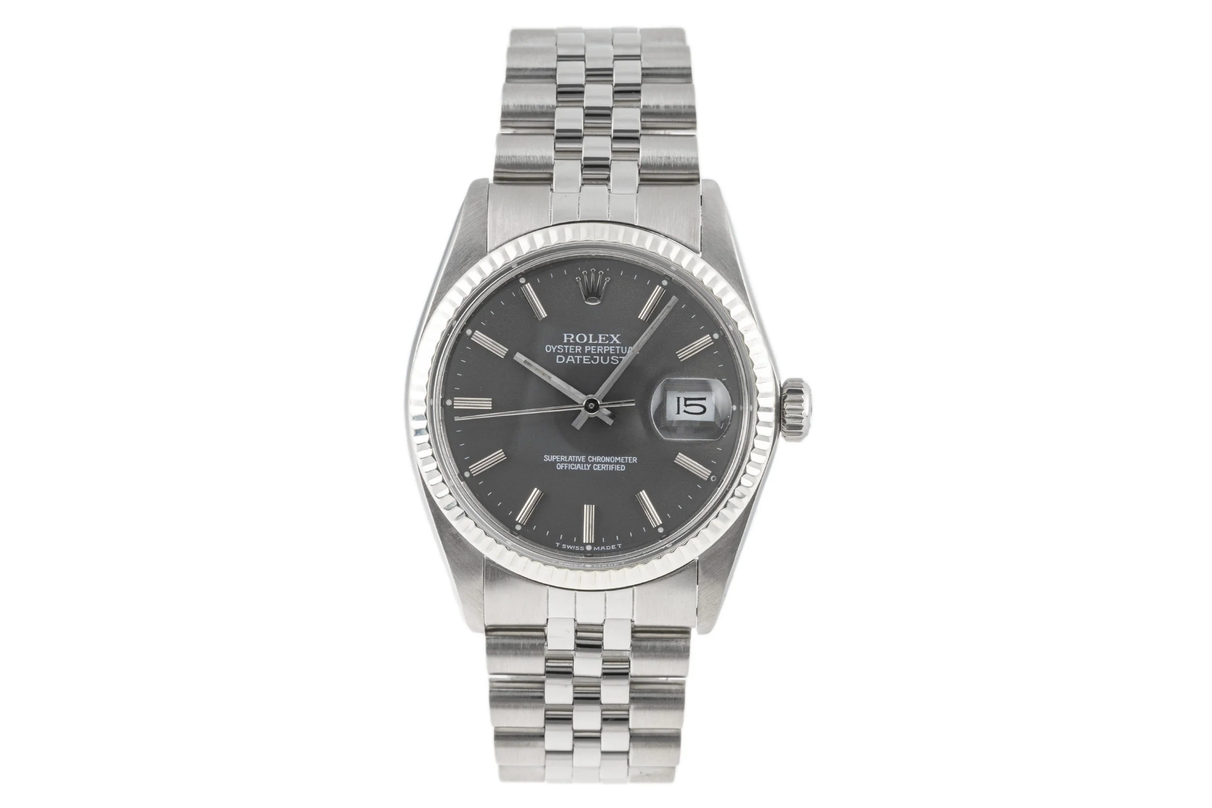 Rolex Datejust steel / white gold automatic men's watch 16014 LP: 7500EUR  [2301192] - Image 4