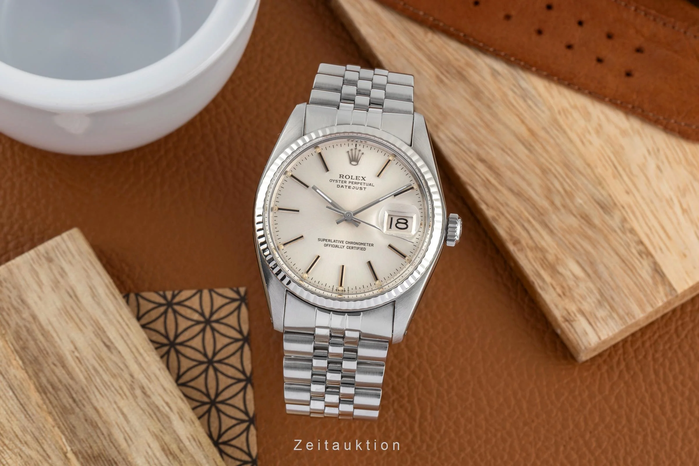 Rolex Datejust steel / white gold automatic men's watch 16014  [2502642] - Image 4