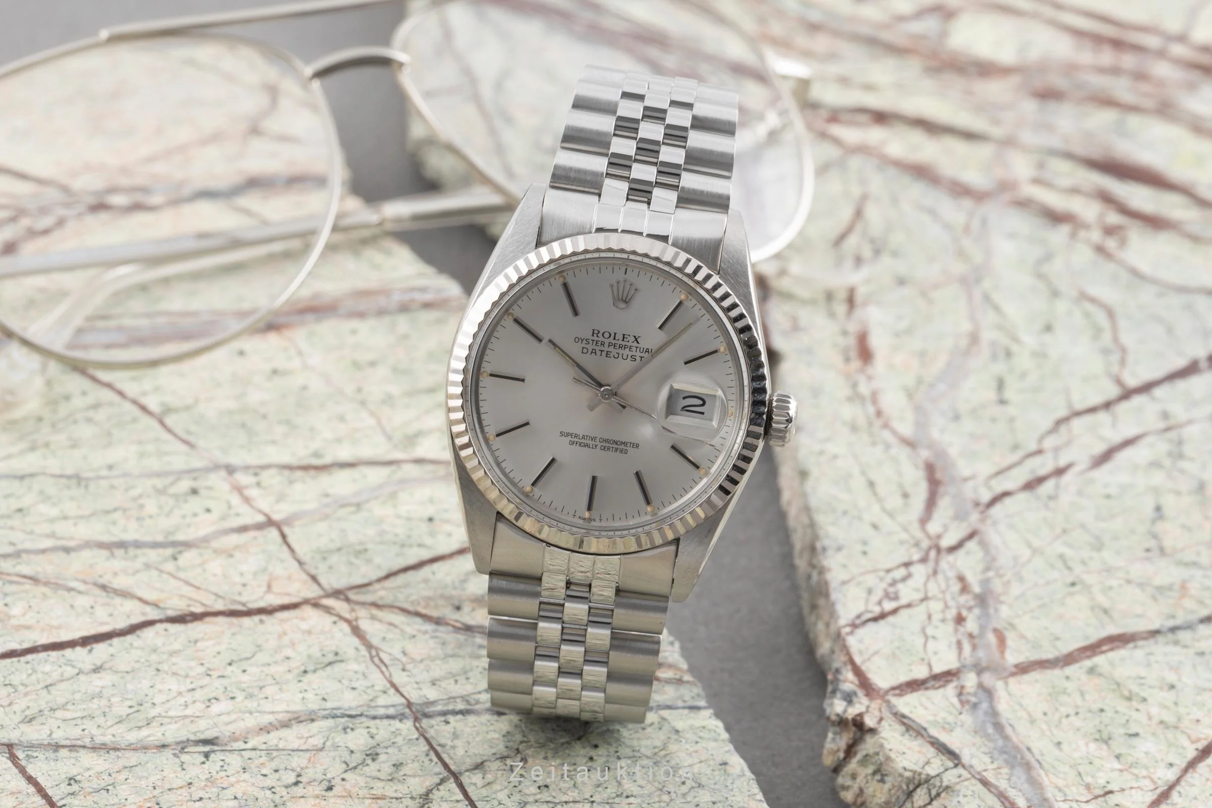 Rolex Datejust steel / white gold automatic men's watch 16014  [2503209] - Image 4