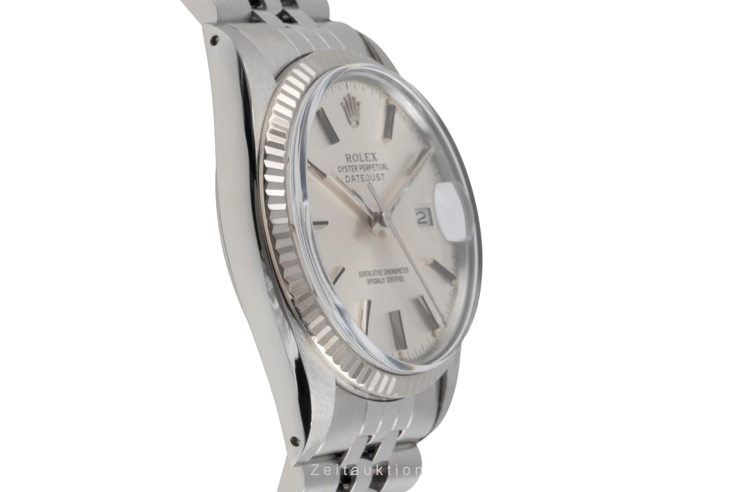 Rolex Datejust steel / white gold automatic men's watch 16014  [2503209] - Image 8