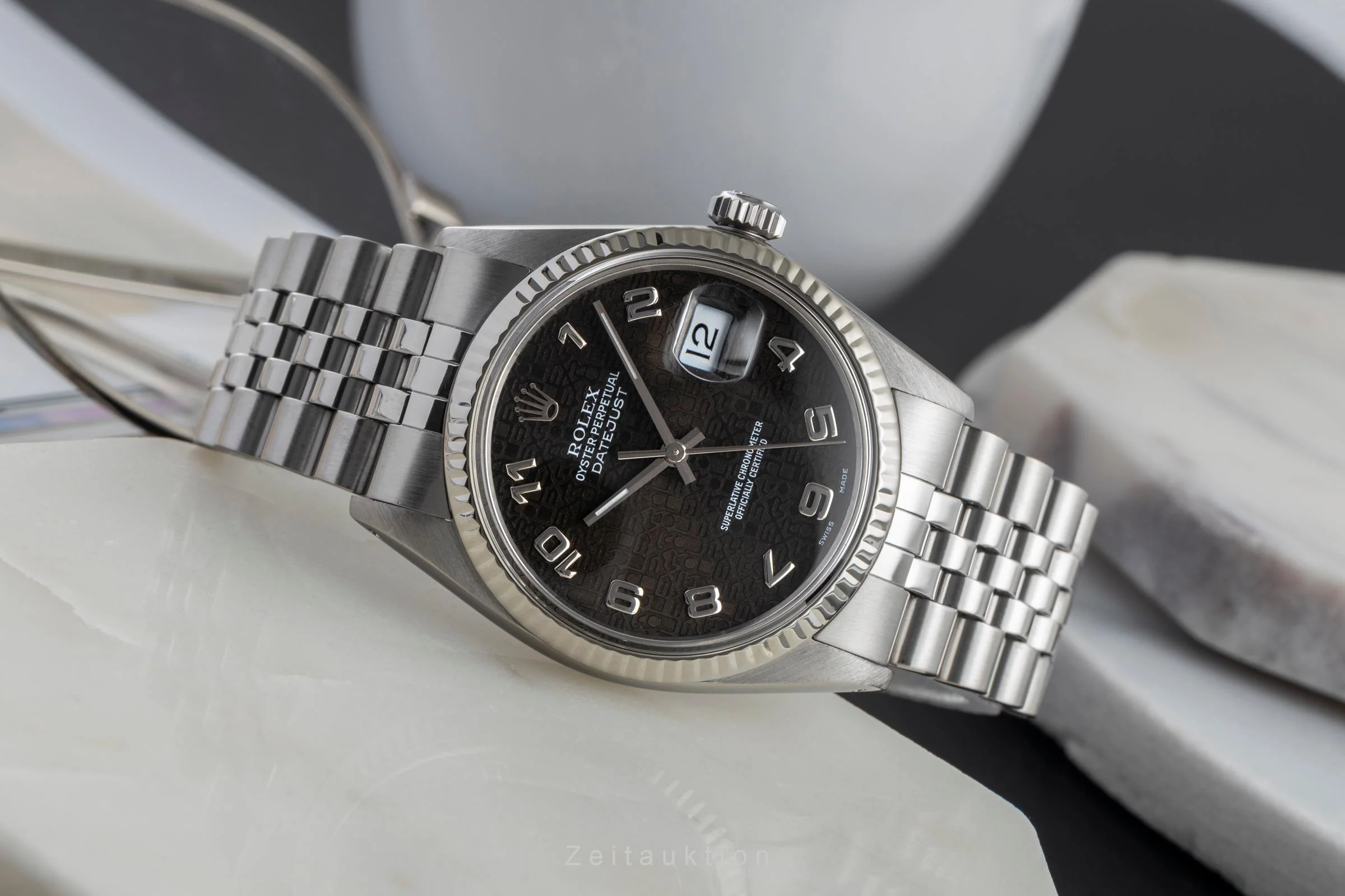Rolex Datejust steel / white gold automatic men's watch 16014  [2503487] - Image 3