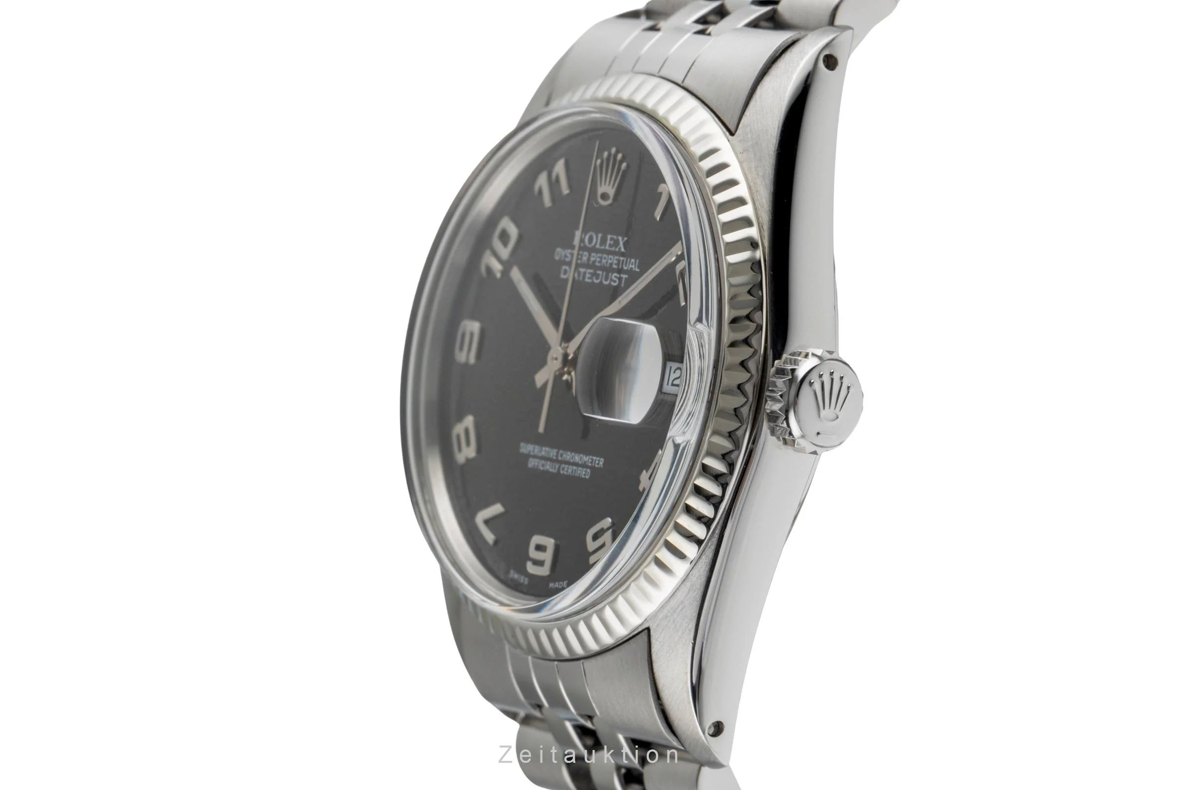 Rolex Datejust steel / white gold automatic men's watch 16014  [2503487] - Image 7