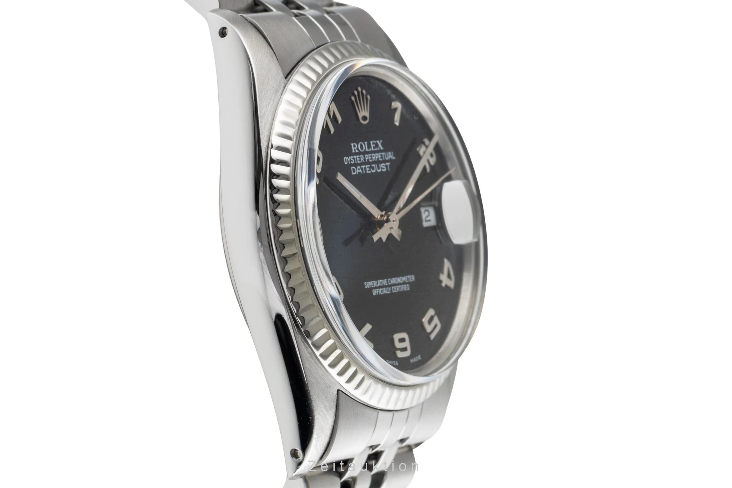 Rolex Datejust steel / white gold automatic men's watch 16014  [2503487] - Image 8