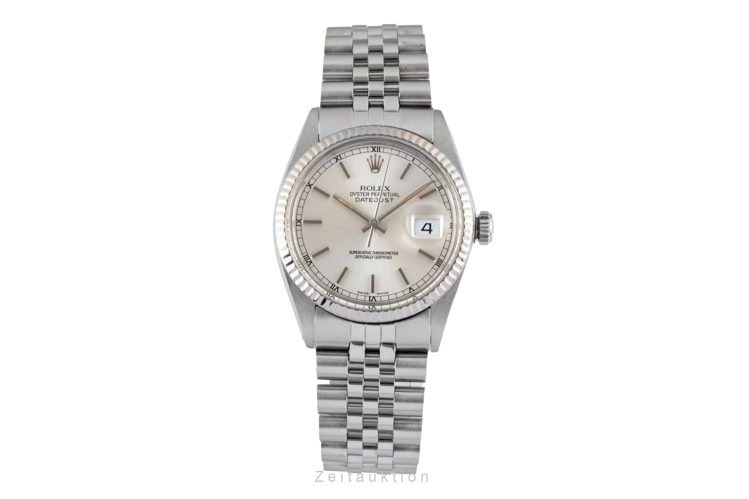Rolex Datejust steel / white gold automatic men's watch 16014  [2600949] - Image 5