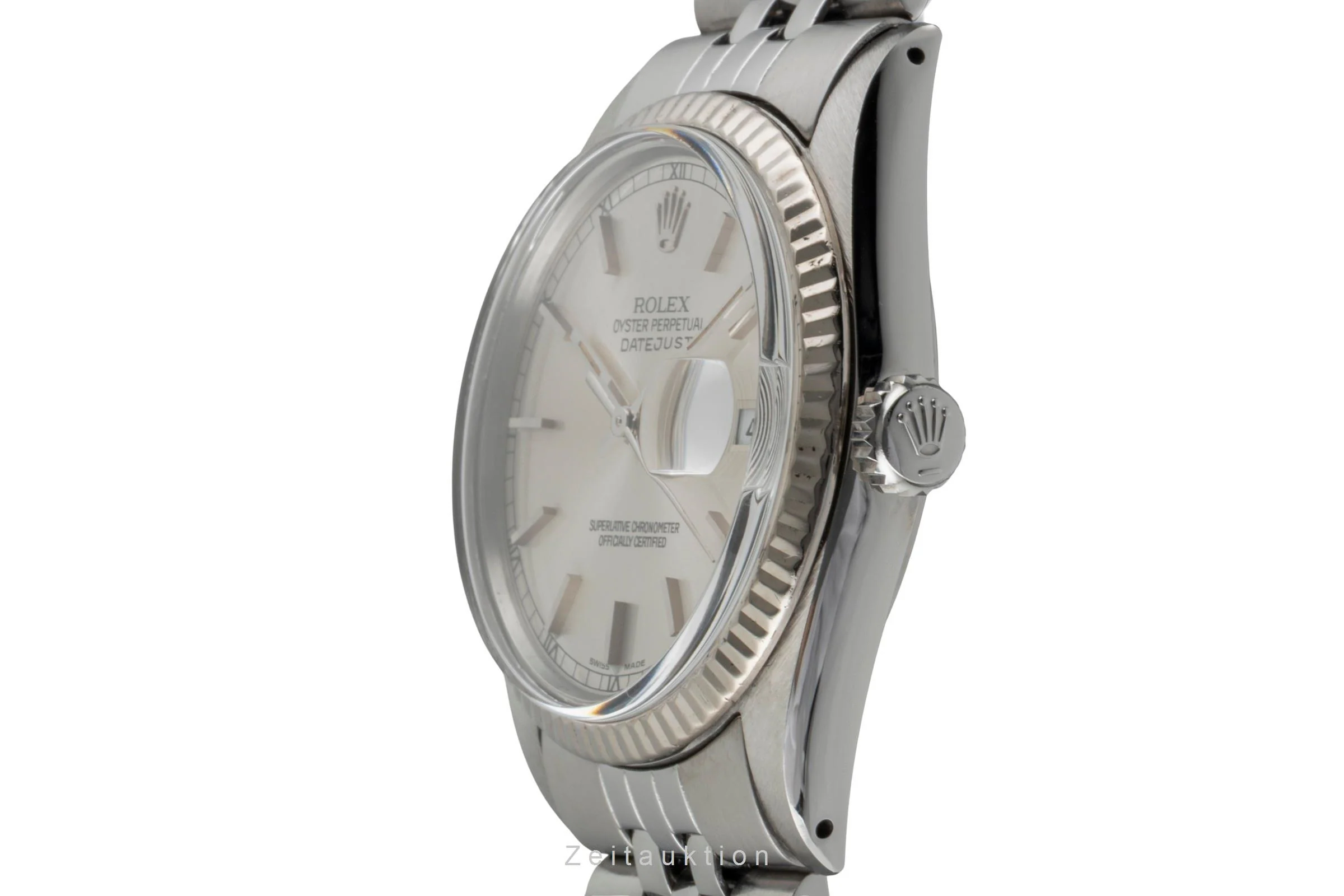 Rolex Datejust steel / white gold automatic men's watch 16014  [2600949] - Image 7