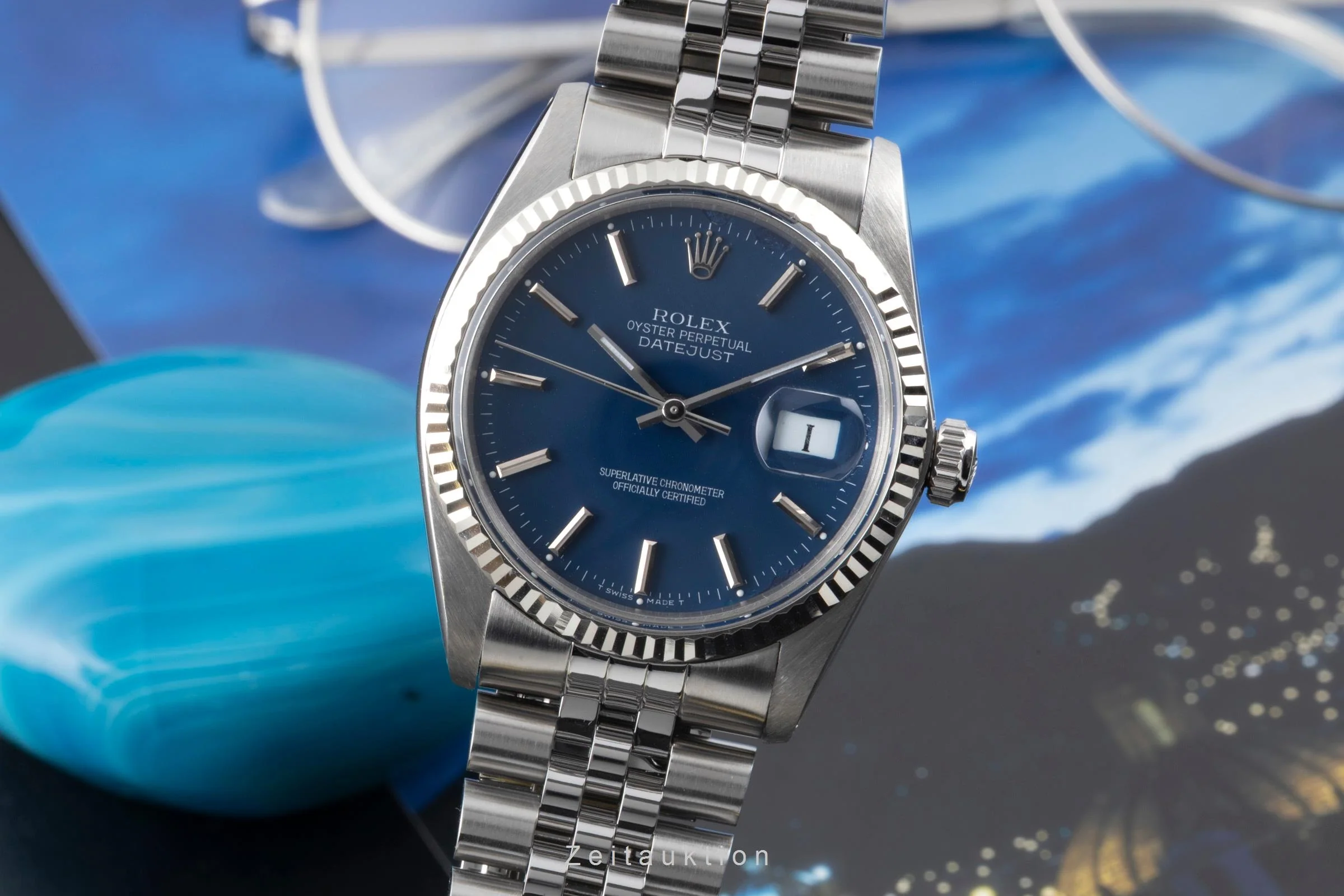 Rolex Datejust steel / white gold automatic men's watch 16014 Vintage  [2501593] - Image 2