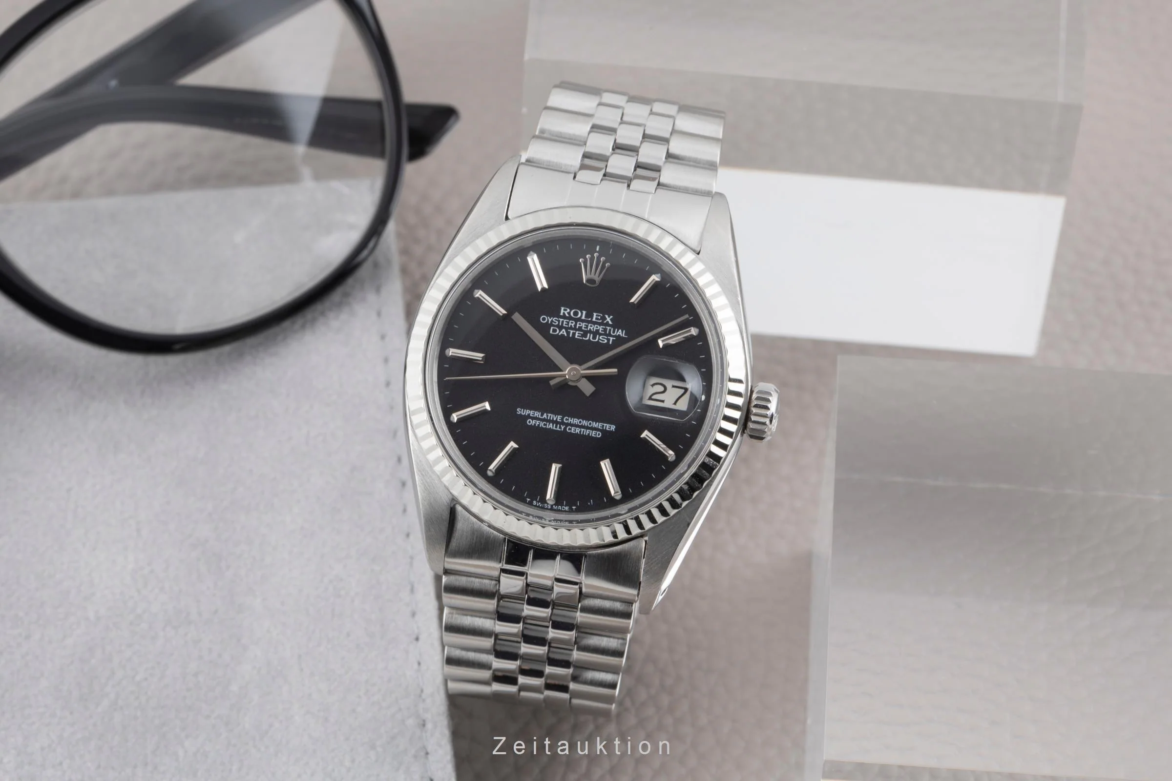 Rolex Datejust steel / white gold automatic men's watch 16014 Vintage  [2506949] - Image 4