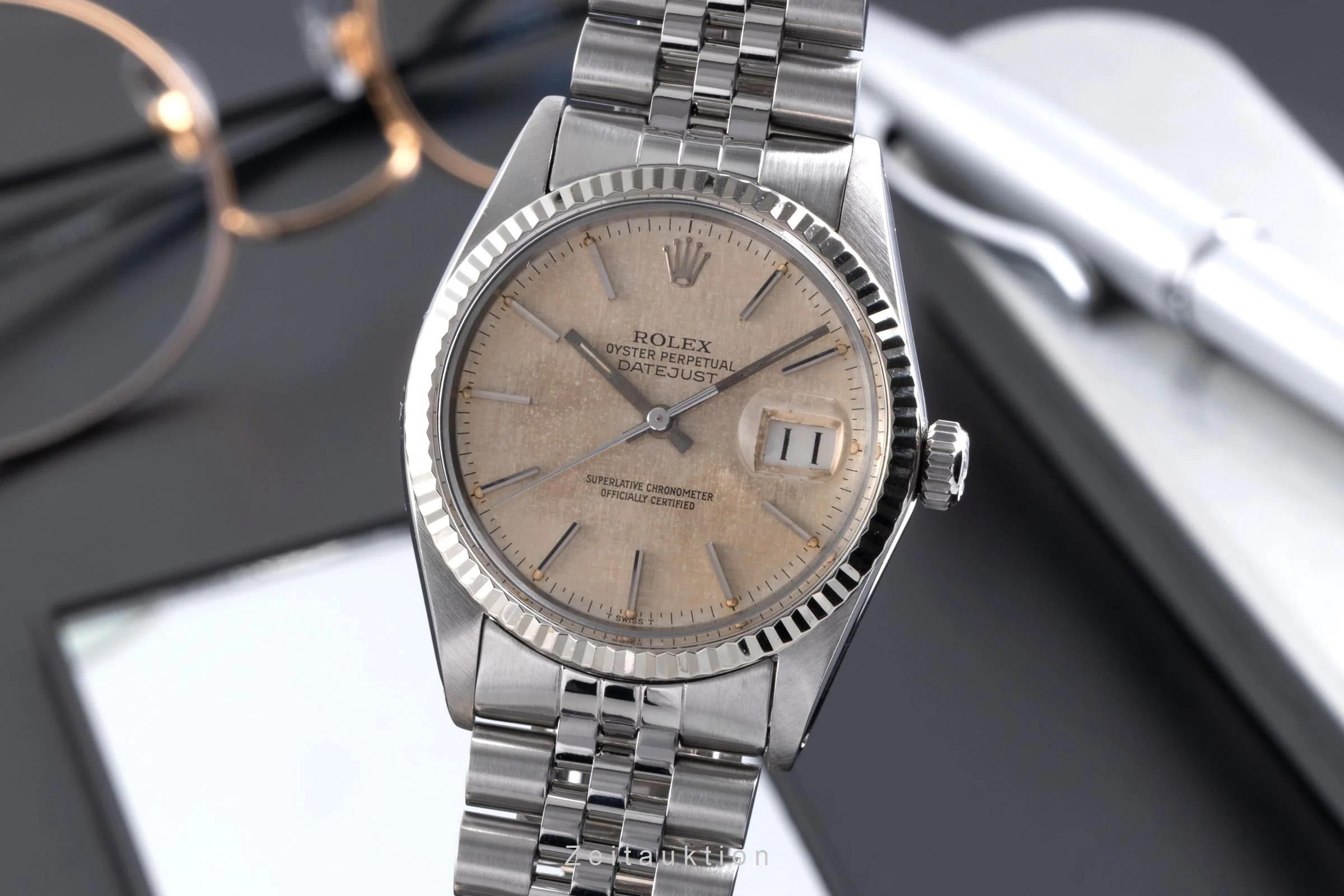 Rolex Datejust steel / white gold automatic men's watch 16014 Vintage  [2600380] - Image 2