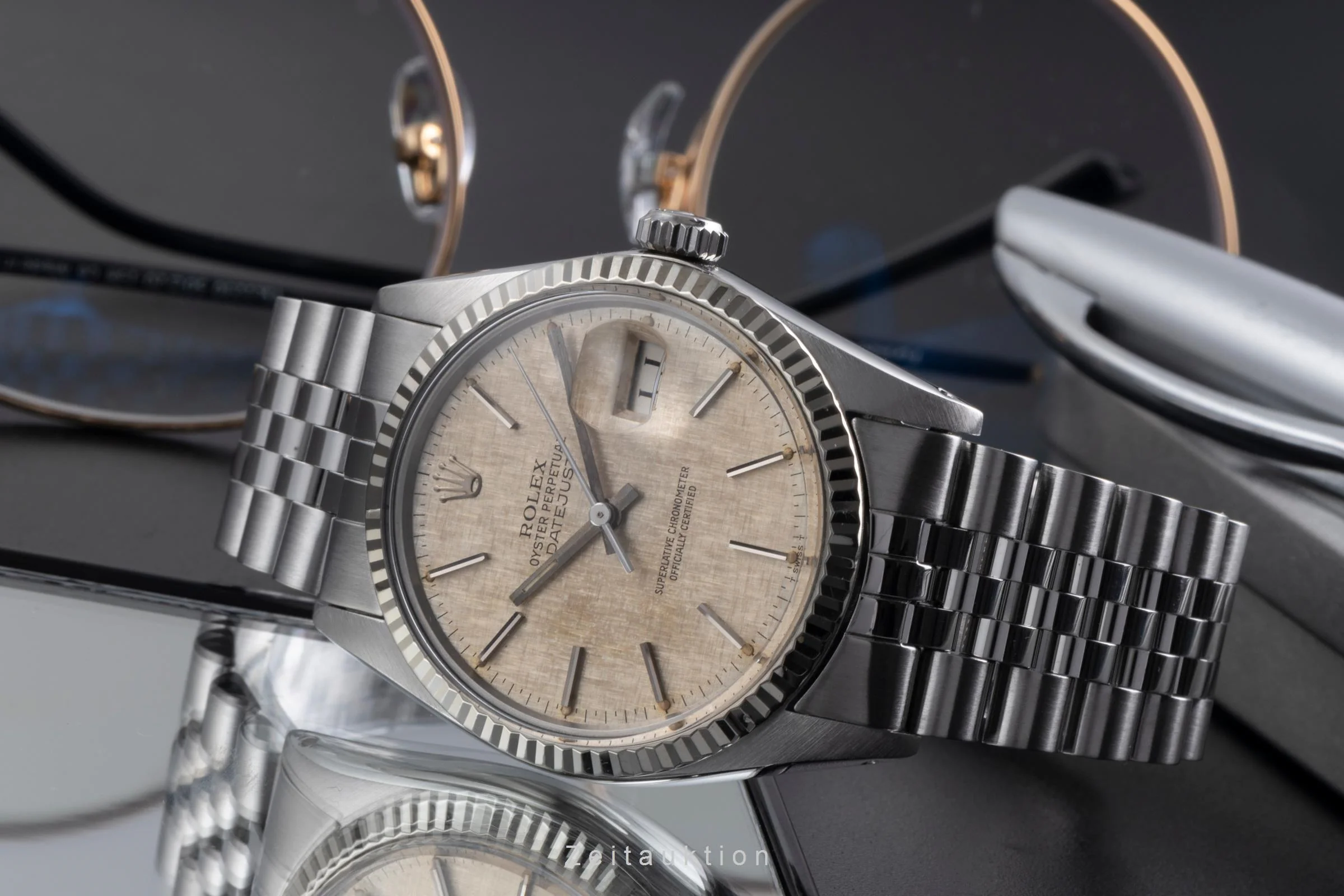 Rolex Datejust steel / white gold automatic men's watch 16014 Vintage  [2600380] - Image 3