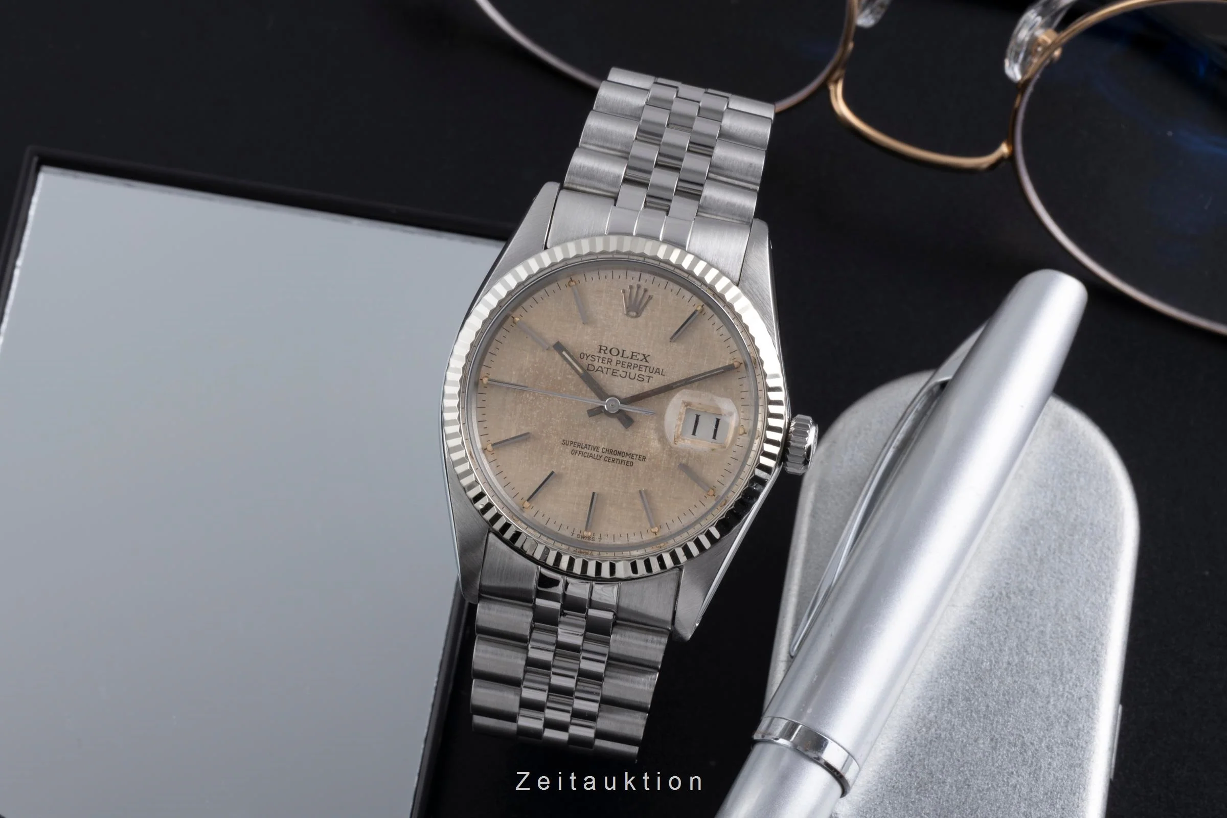 Rolex Datejust steel / white gold automatic men's watch 16014 Vintage  [2600380] - Image 4