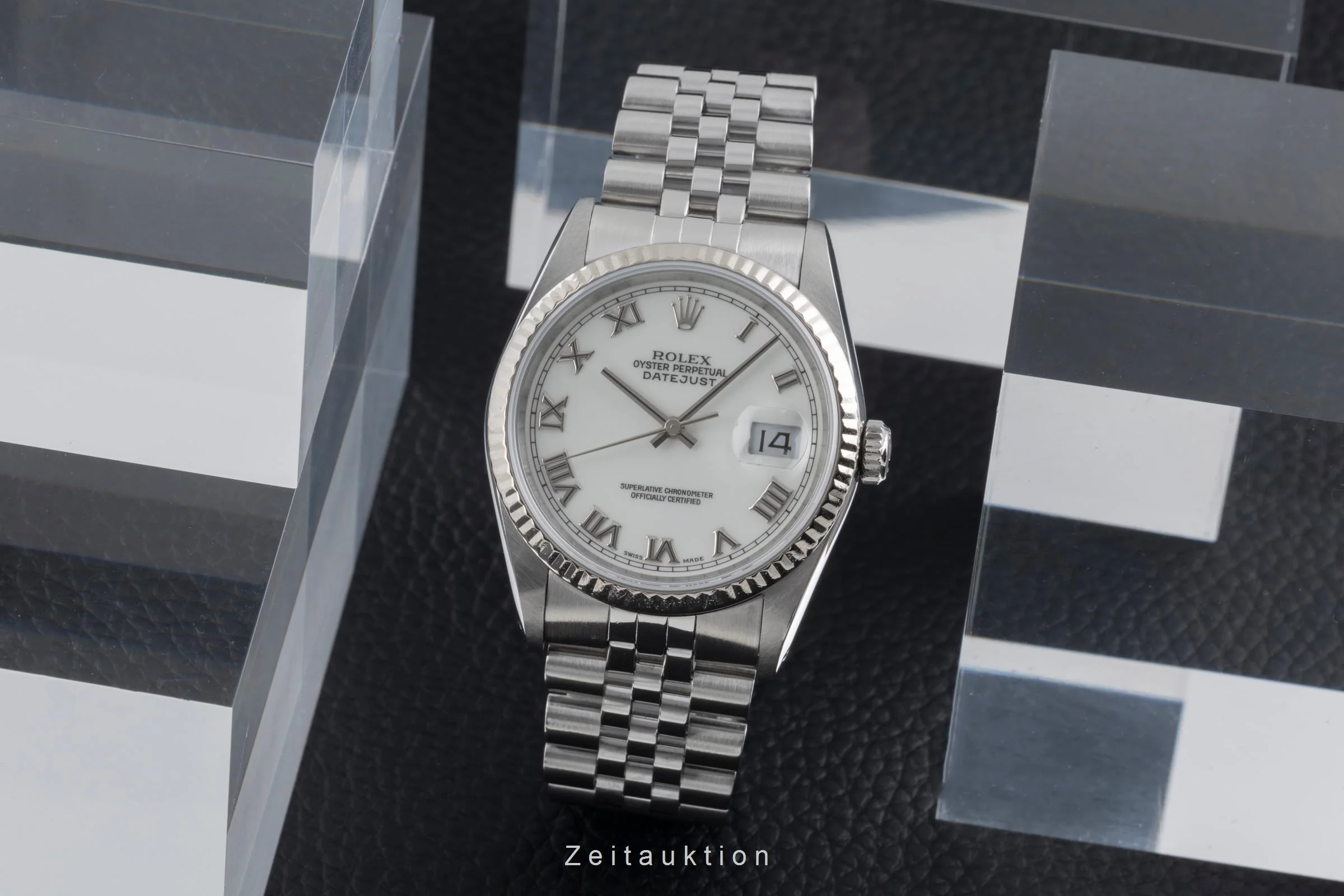 Rolex Datejust steel / white gold automatic men's watch 16234  [2502178] - Image 4