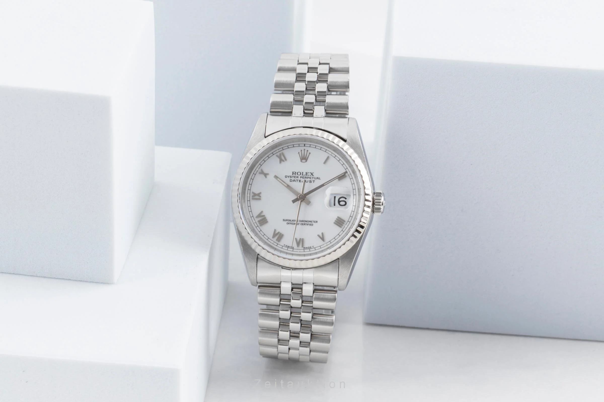 Rolex Datejust steel / white gold automatic men's watch 16234  [2502995] - Image 4