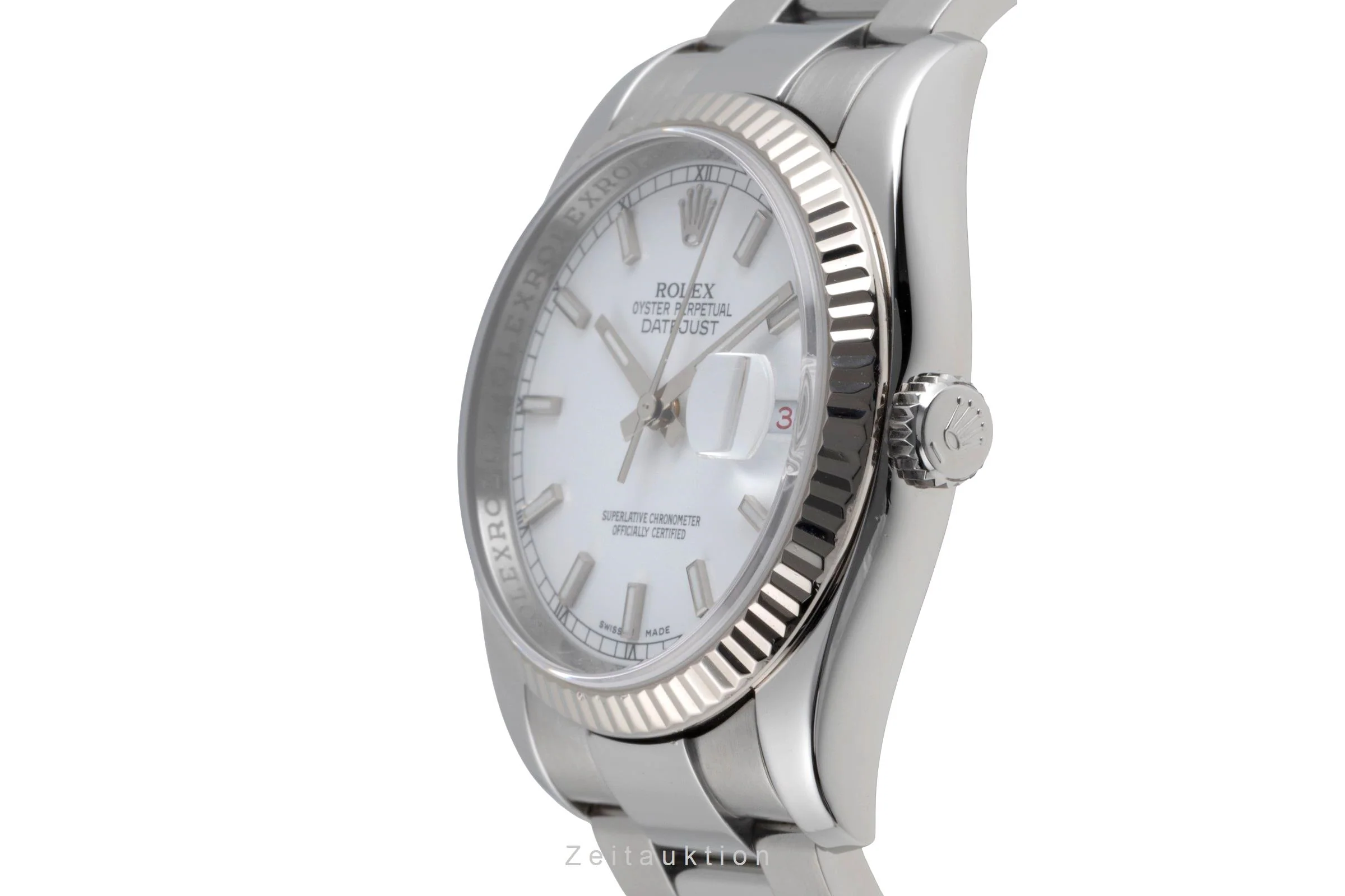 Rolex Datejust steel / white gold automatic men's watch 16234  [2503372] - Image 7