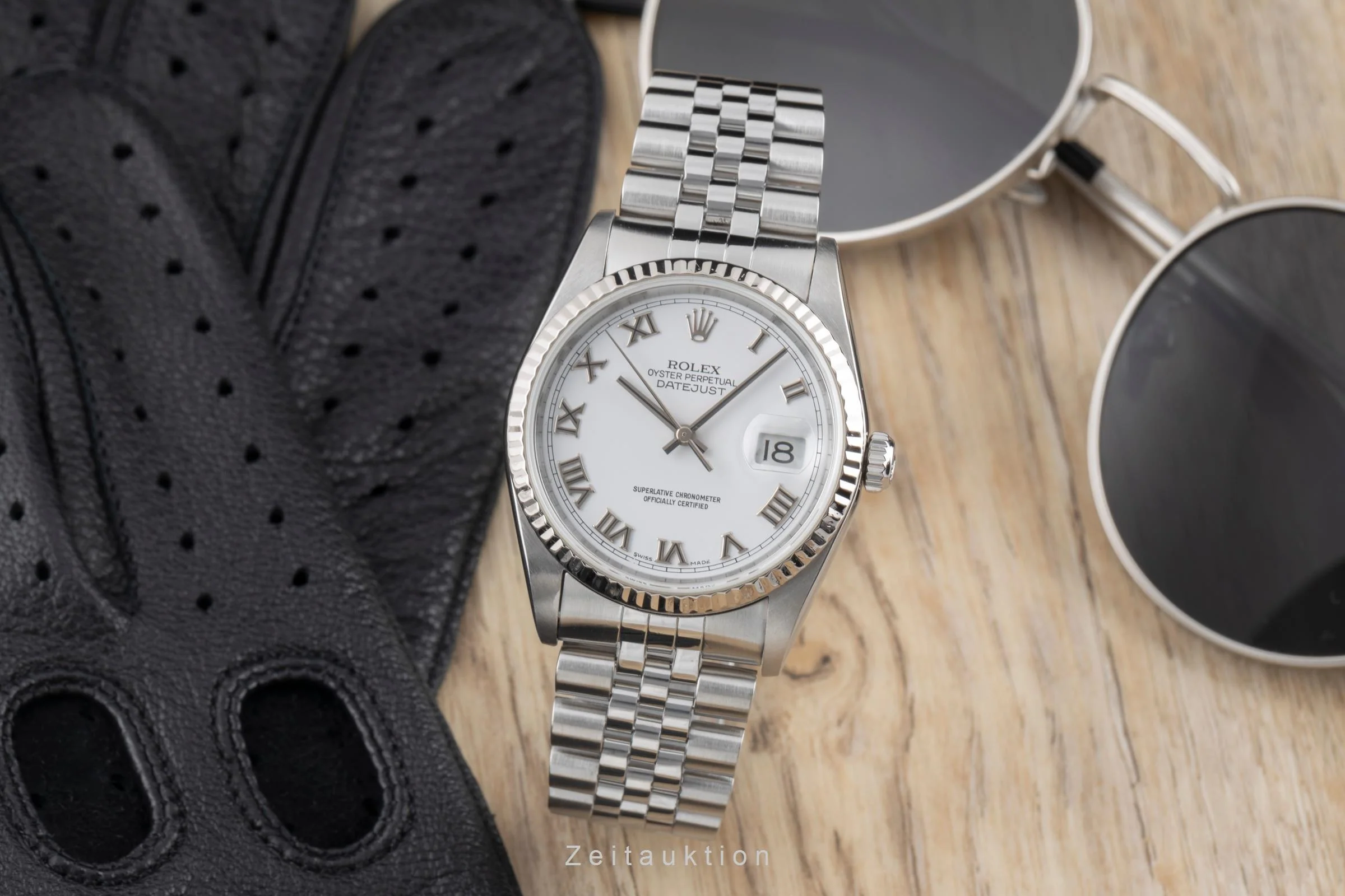 Rolex Datejust steel / white gold automatic men's watch 16234  [2504113] - Image 4