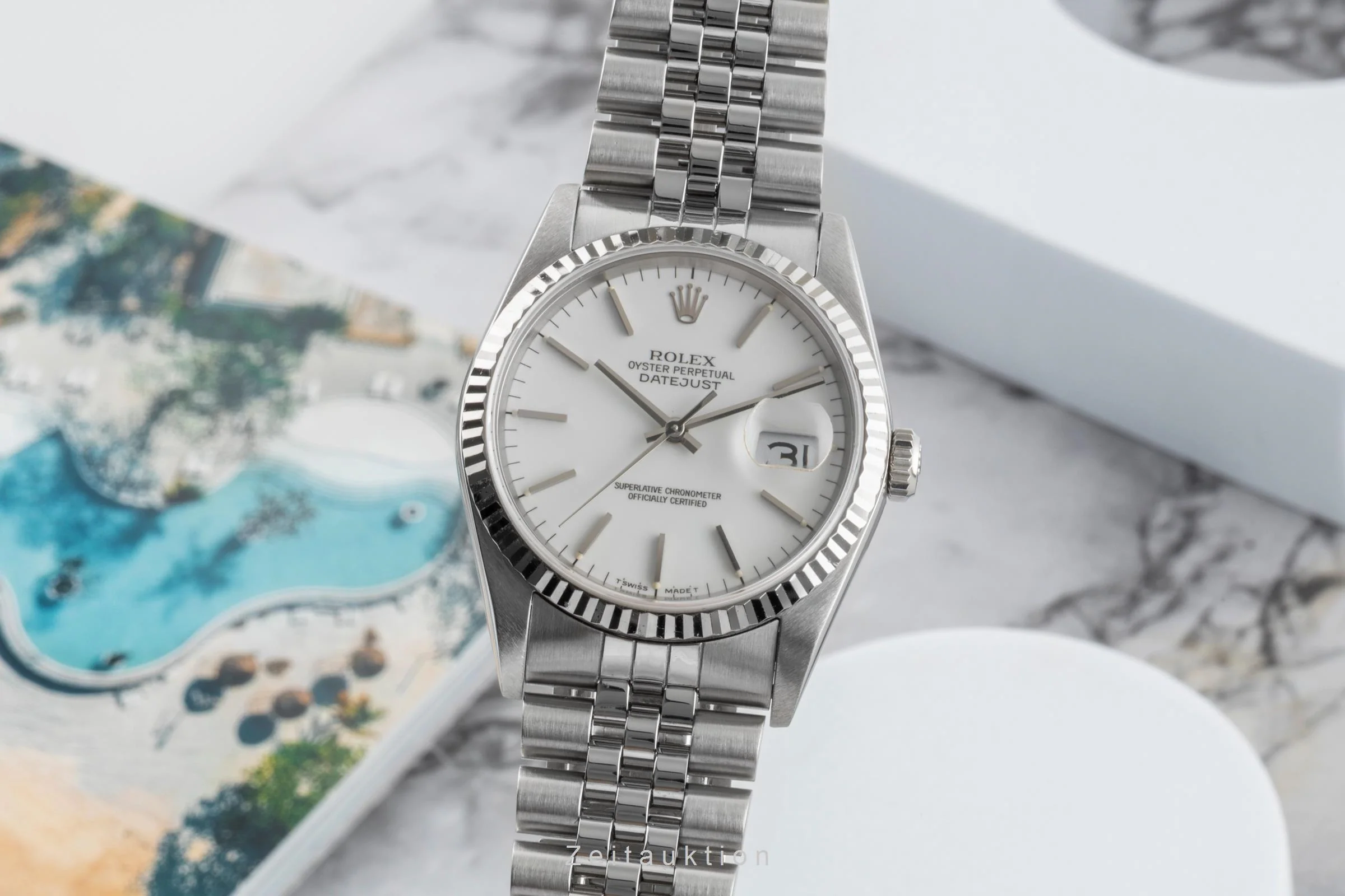 Rolex Datejust steel / white gold automatic men's watch 16234  [2600509] - Image 2