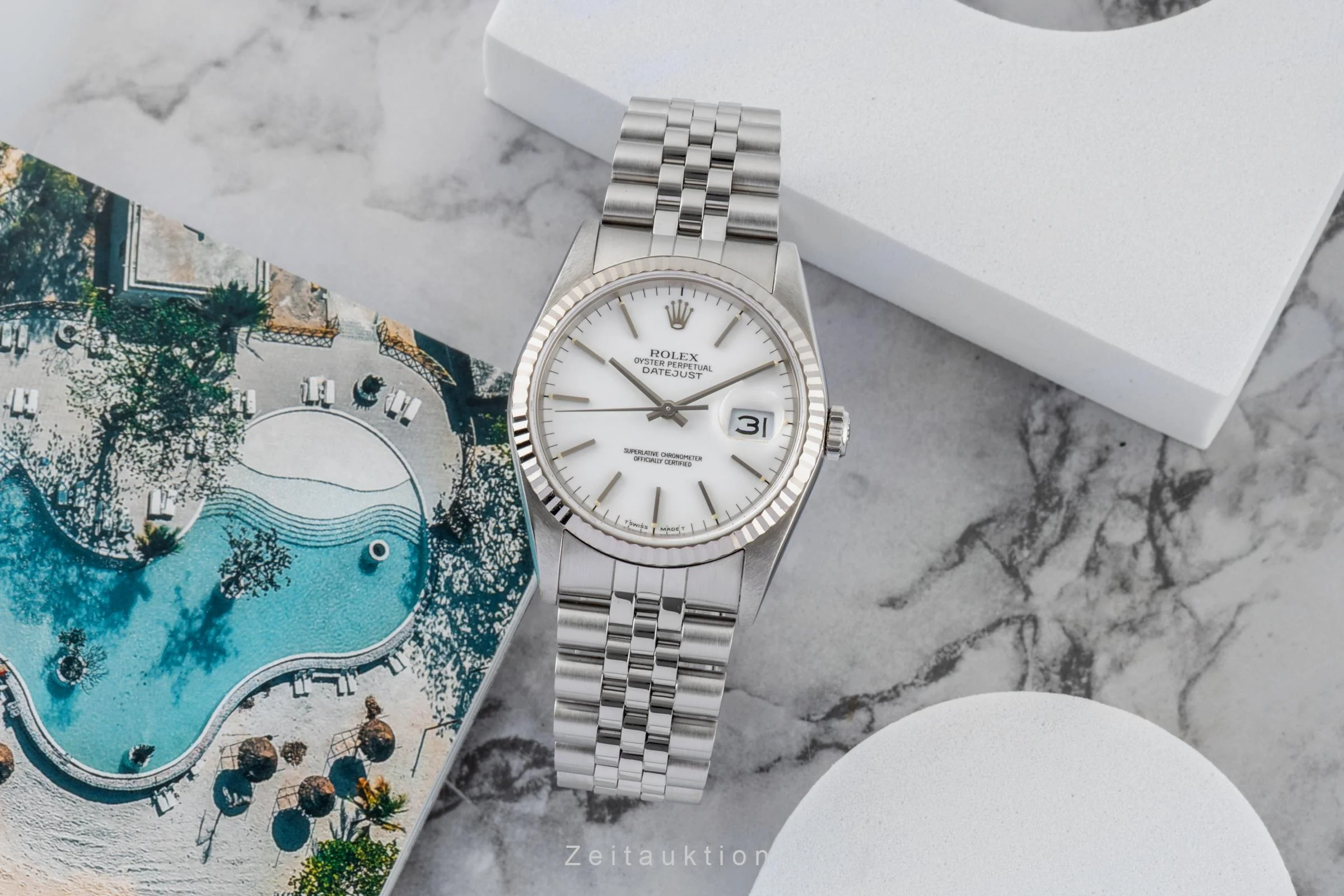 Rolex Datejust steel / white gold automatic men's watch 16234  [2600509] - Image 4