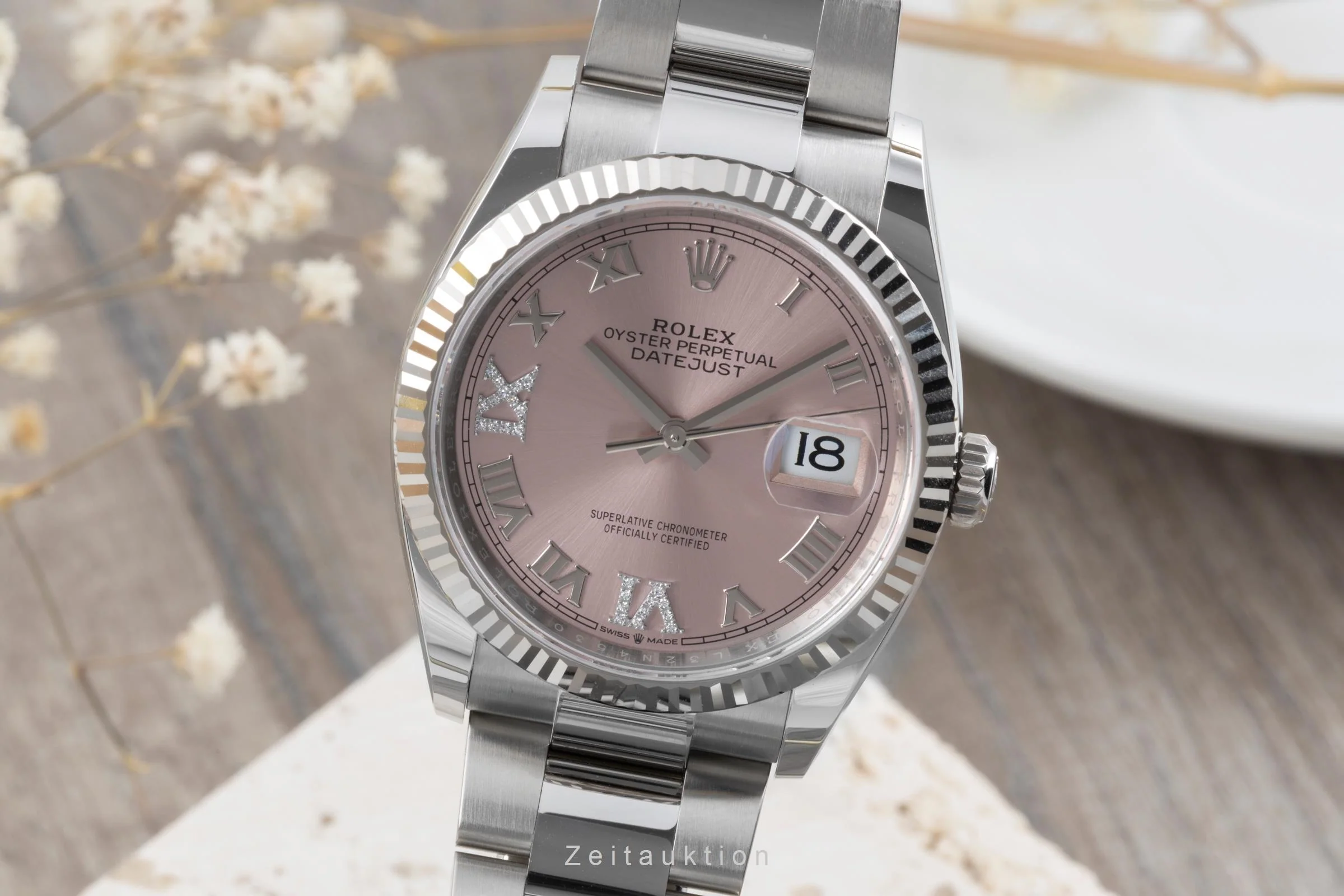 Rolex Datejust steel / white gold automatic women's watch 126234  [2505976] - Image 2