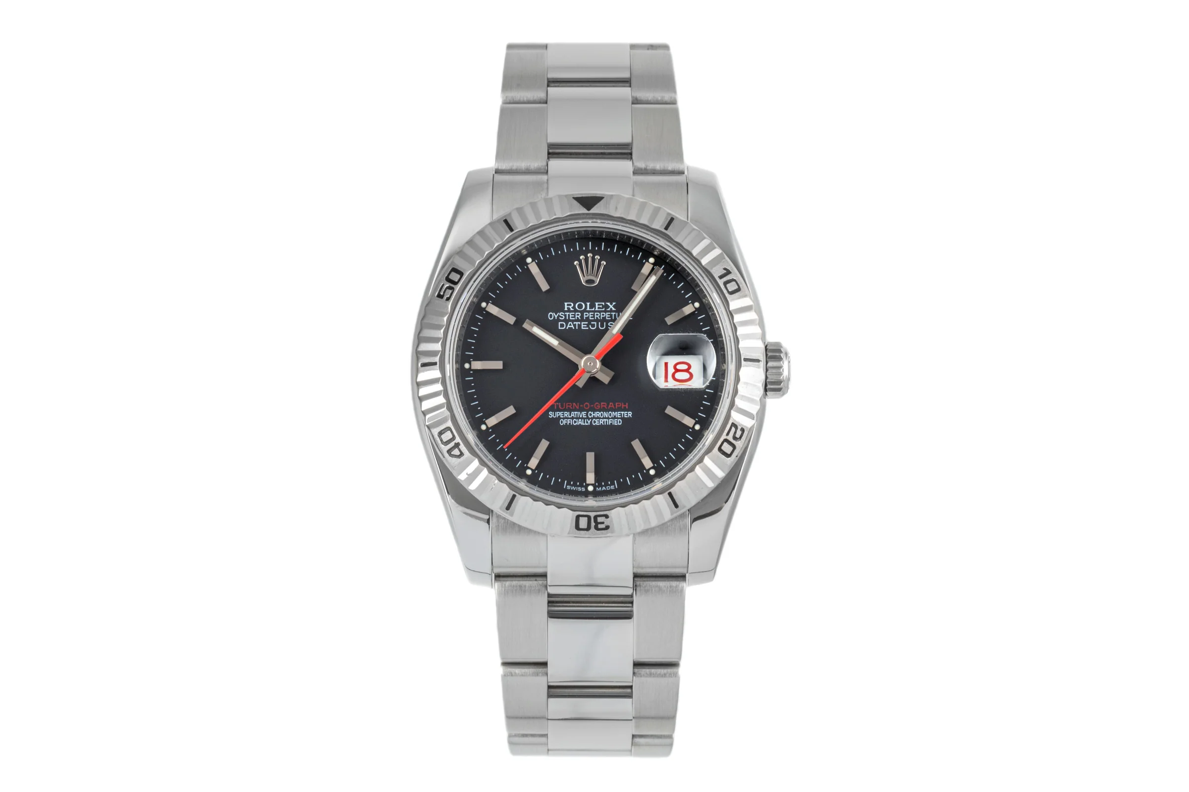 Rolex Datejust Turn-O-Graph steel / white gold automatic men's watch 116264 LP: 8550EUR  [2303613] - Image 4
