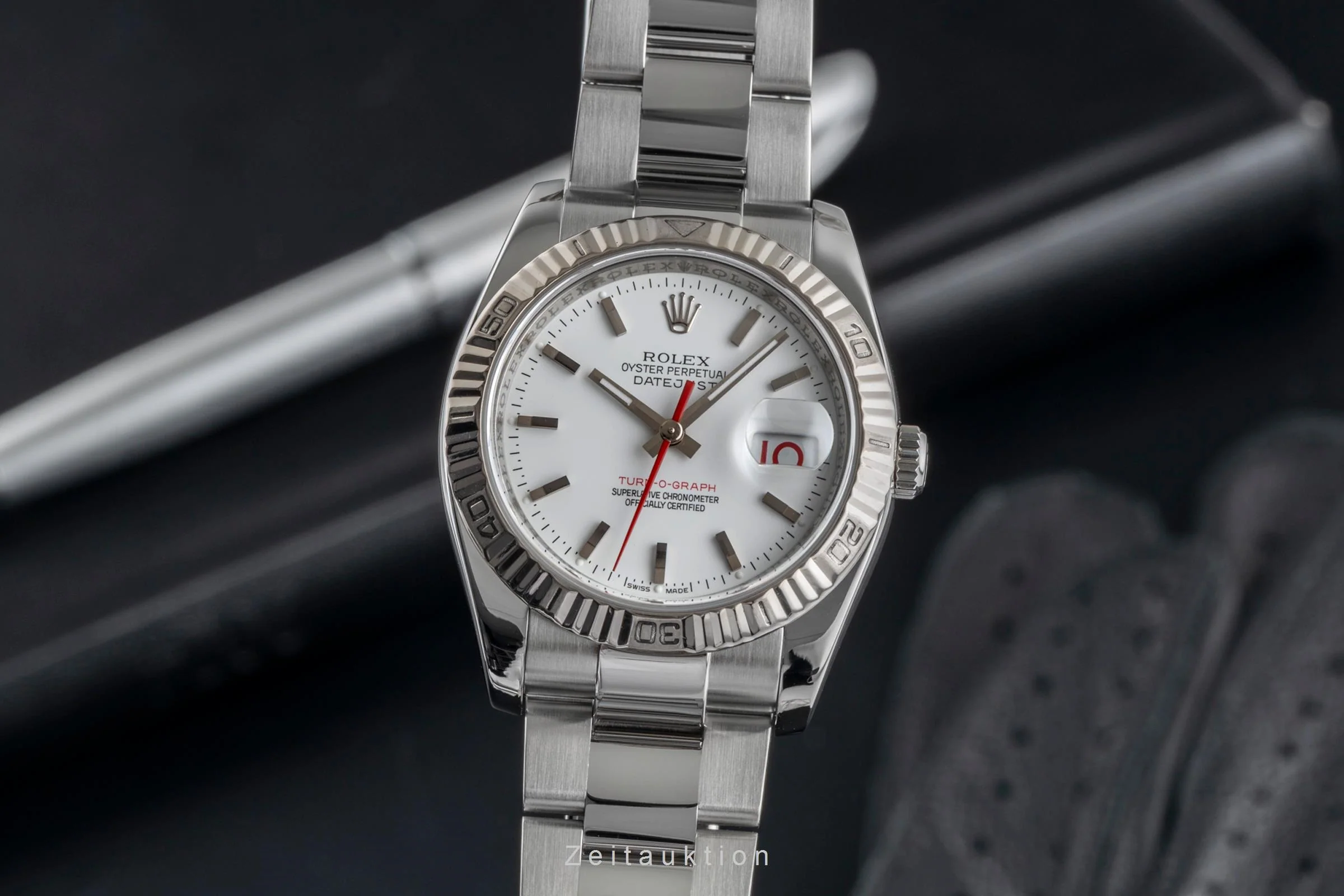 Rolex Datejust Turn-O-Graph steel / white gold automatic men's watch 116264  [2503488] - Image 2