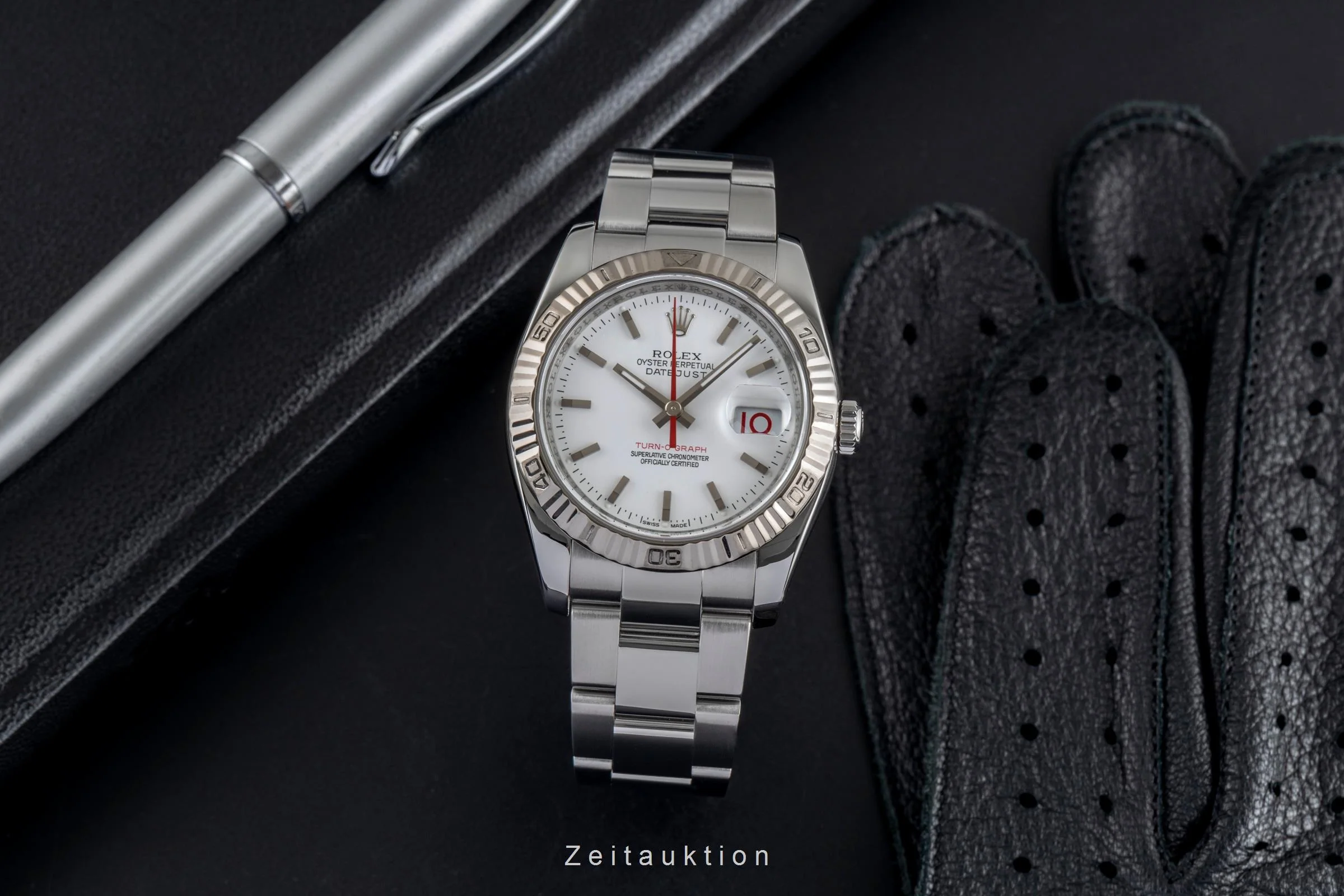 Rolex Datejust Turn-O-Graph steel / white gold automatic men's watch 116264  [2503488] - Image 4