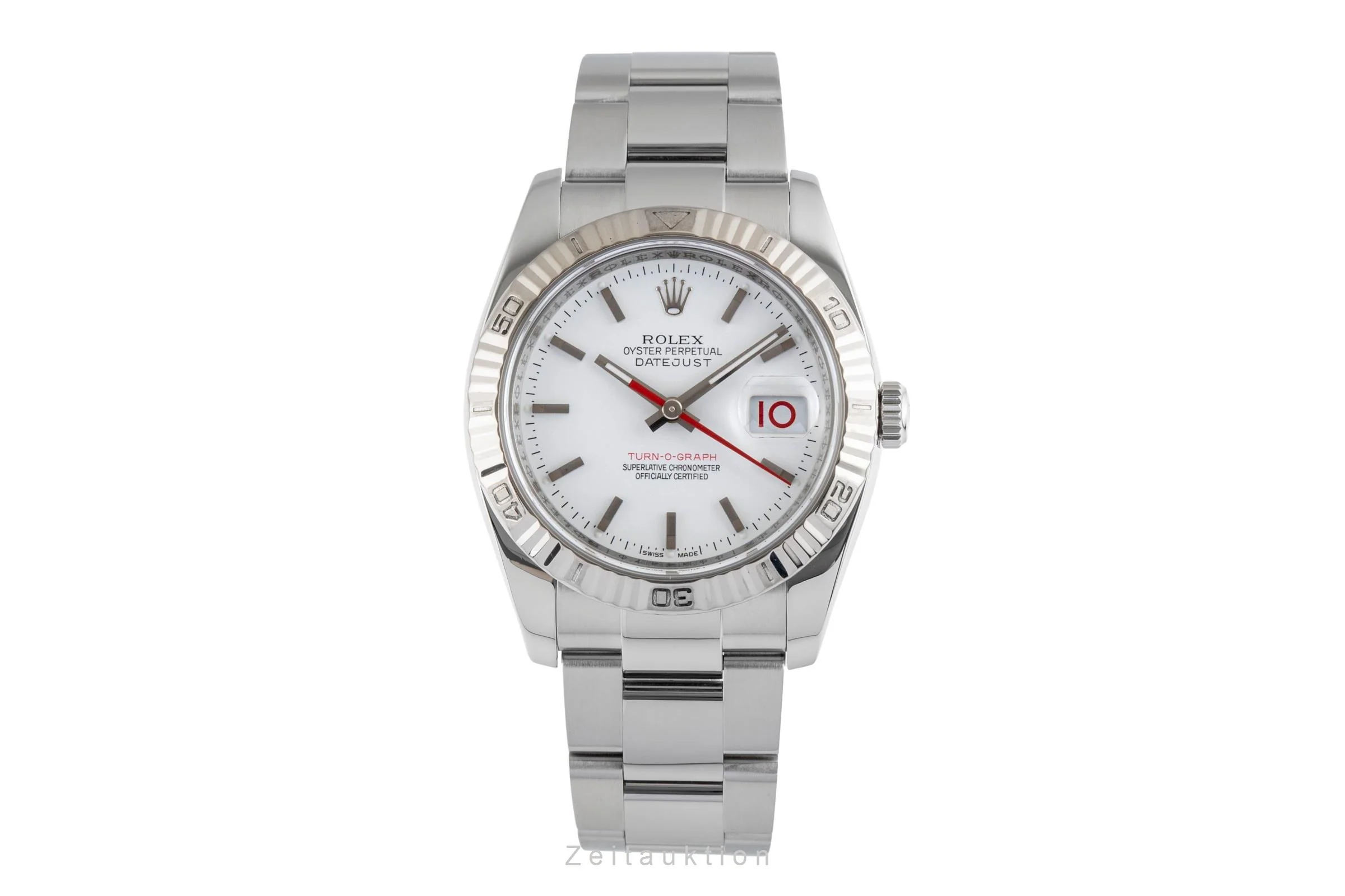 Rolex Datejust Turn-O-Graph steel / white gold automatic men's watch 116264  [2503488] - Image 5