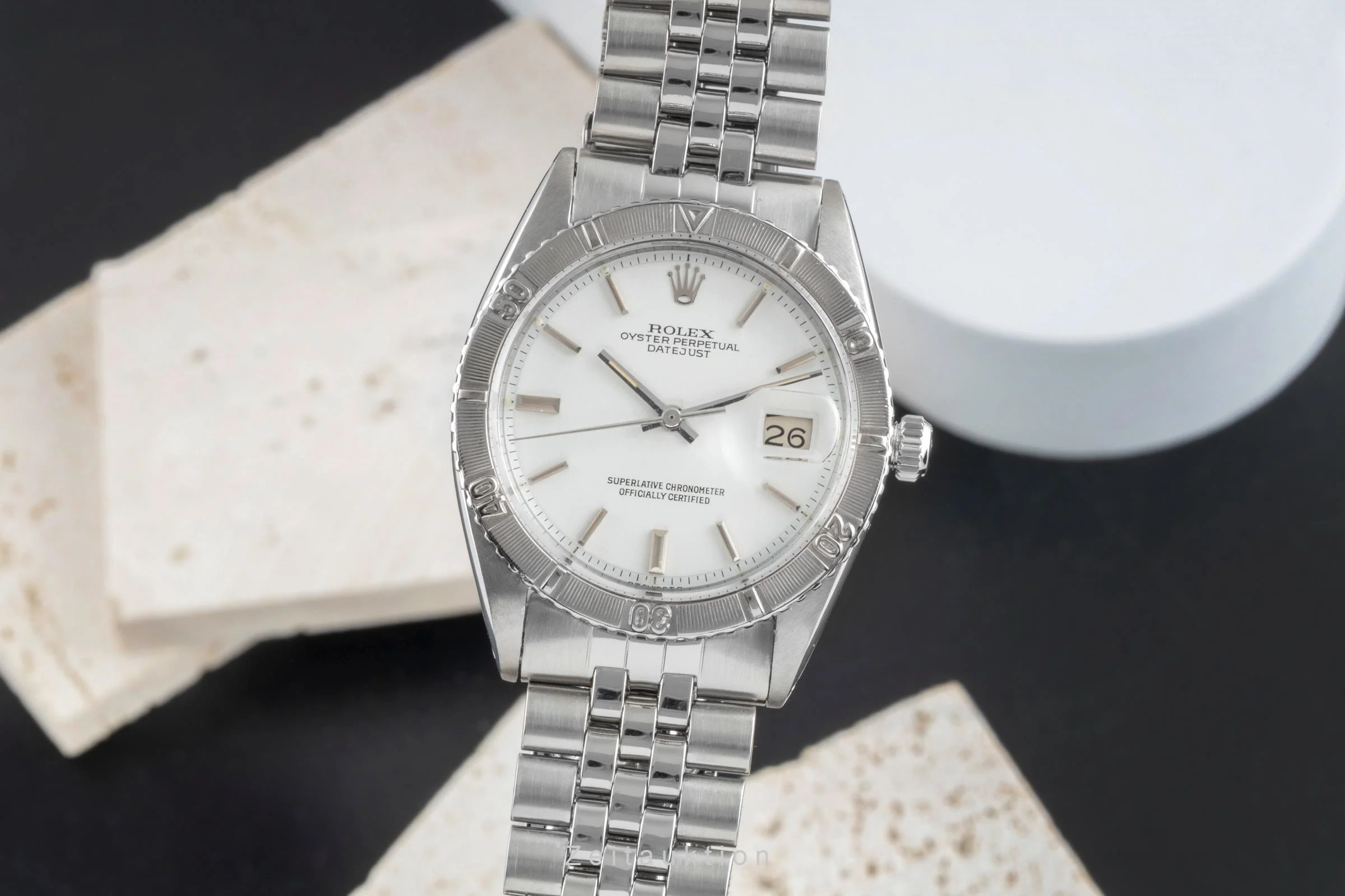 Rolex Datejust Turn-O-Graph steel / white gold automatic men's watch 1625 Vintage  [2503773] - Image 2
