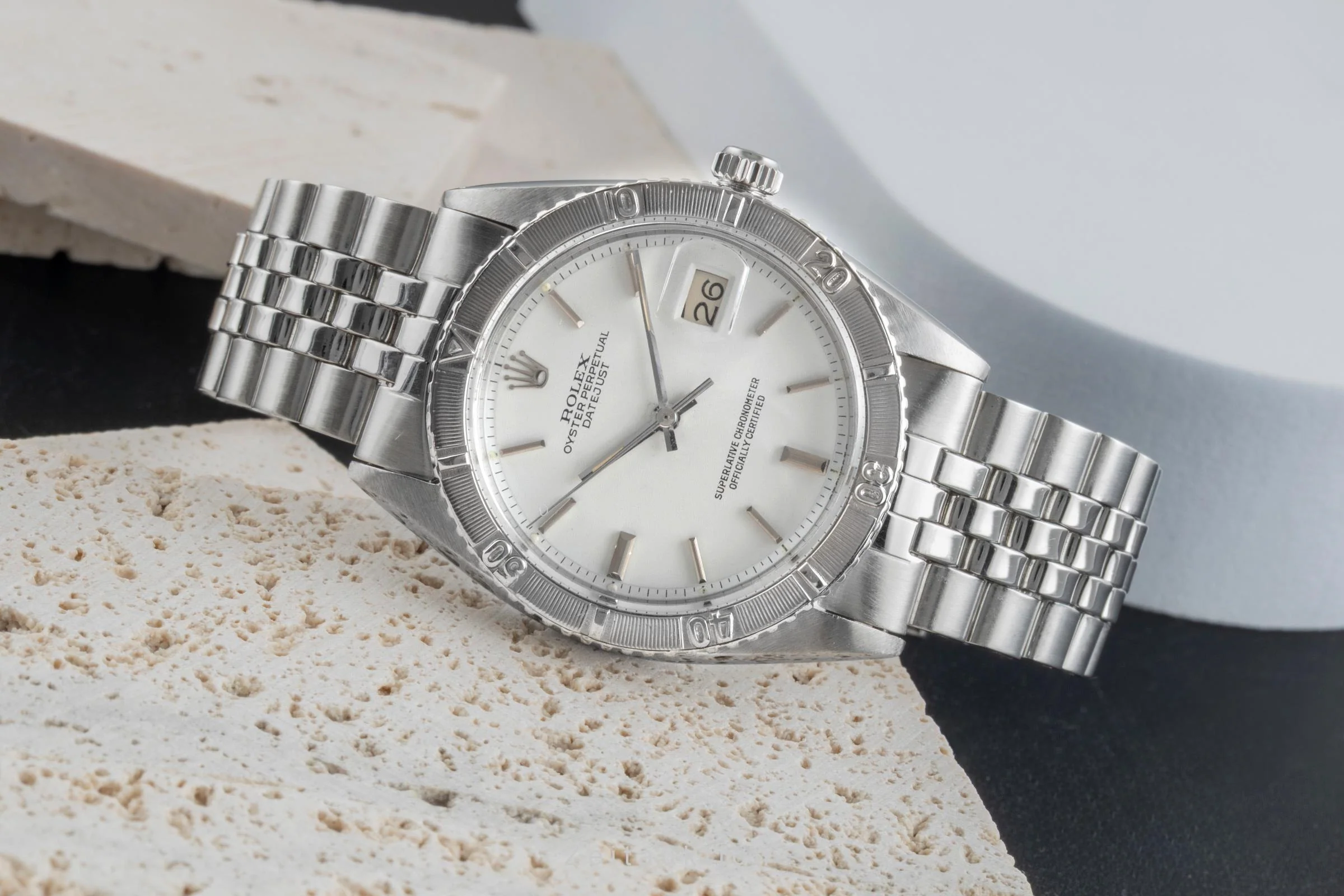 Rolex Datejust Turn-O-Graph steel / white gold automatic men's watch 1625 Vintage  [2503773] - Image 3