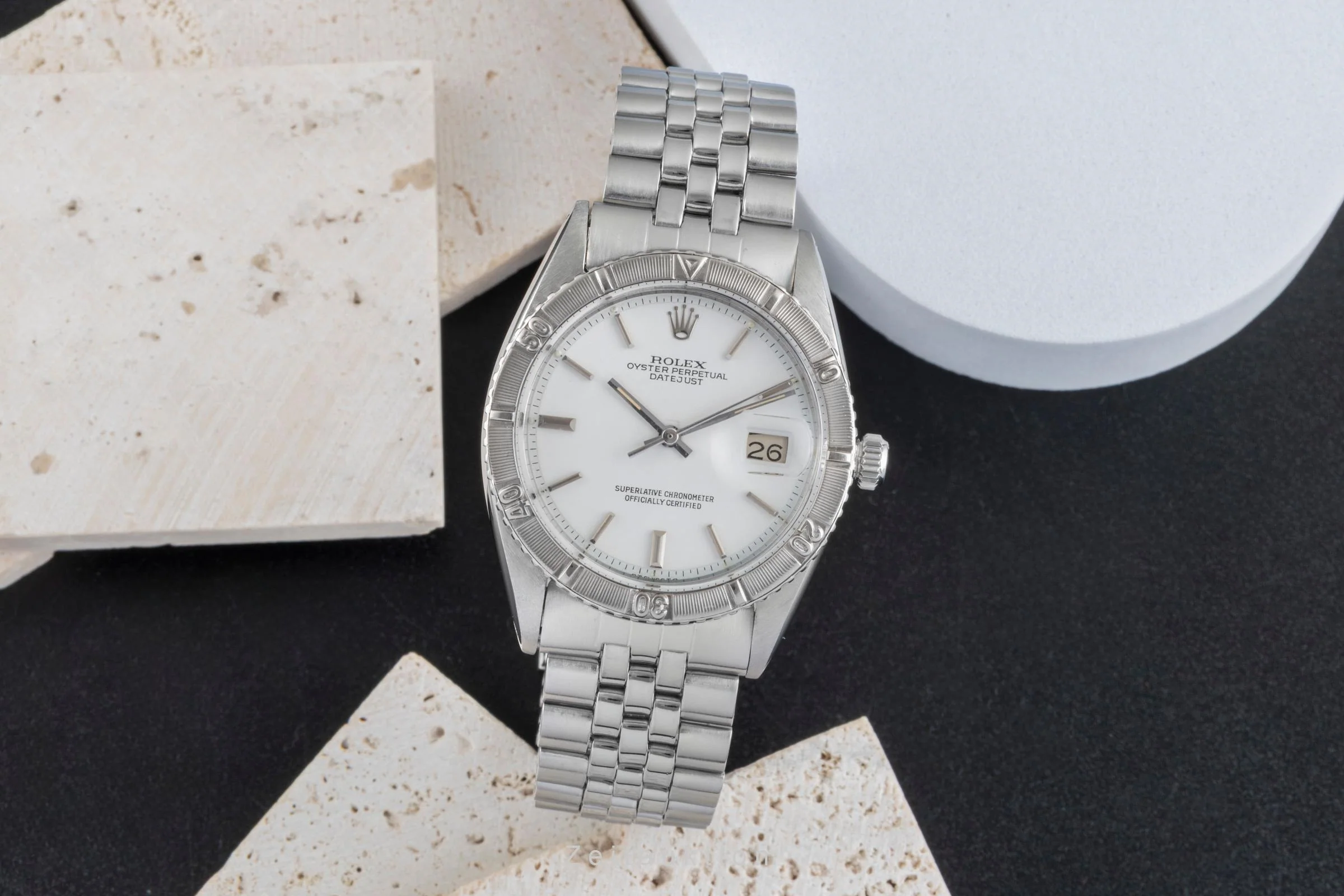 Rolex Datejust Turn-O-Graph steel / white gold automatic men's watch 1625 Vintage  [2503773] - Image 4