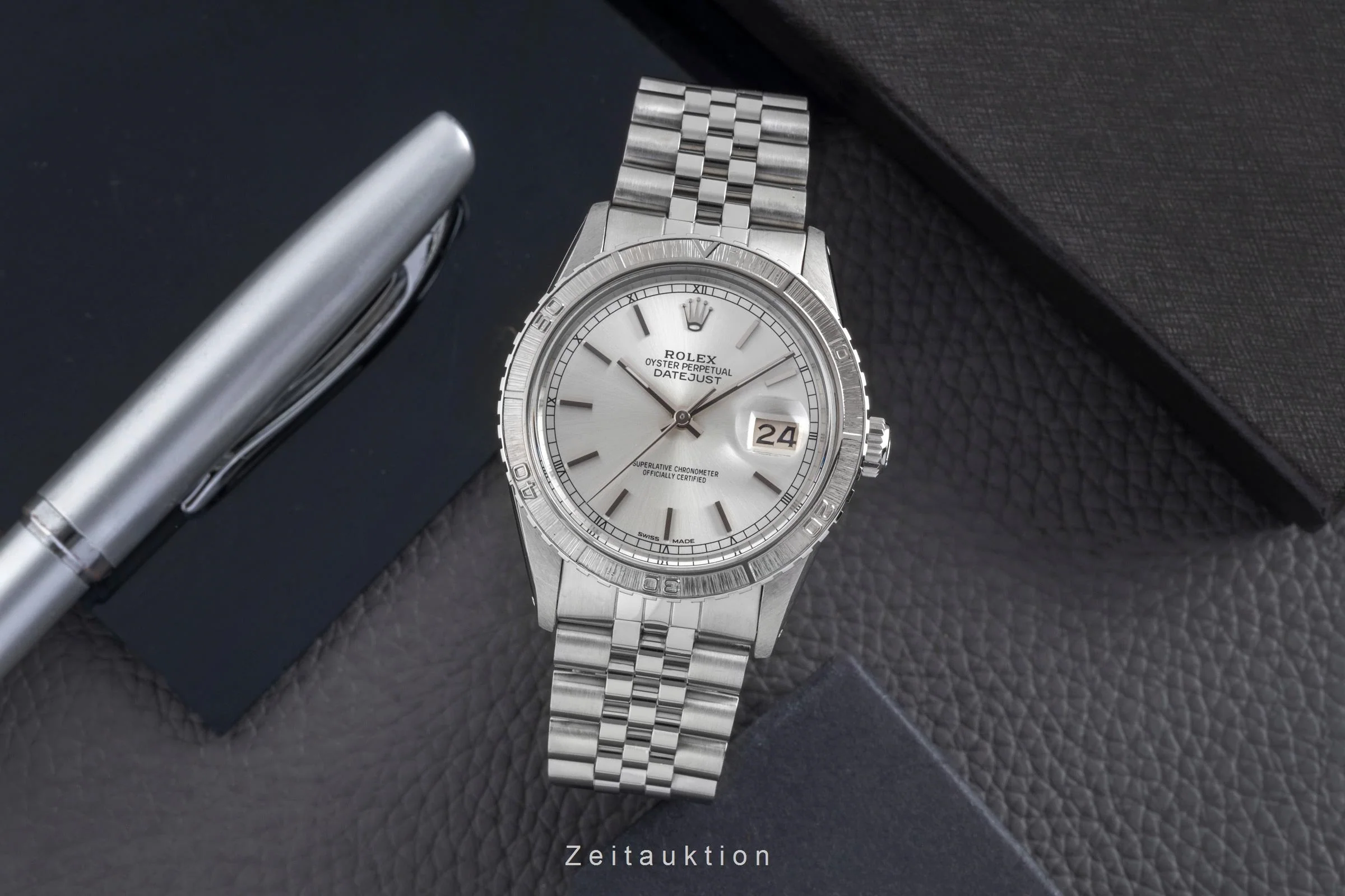 Rolex Datejust Turn-O-Graph steel / white gold automatic men's watch 16250  [2502605] - Image 4