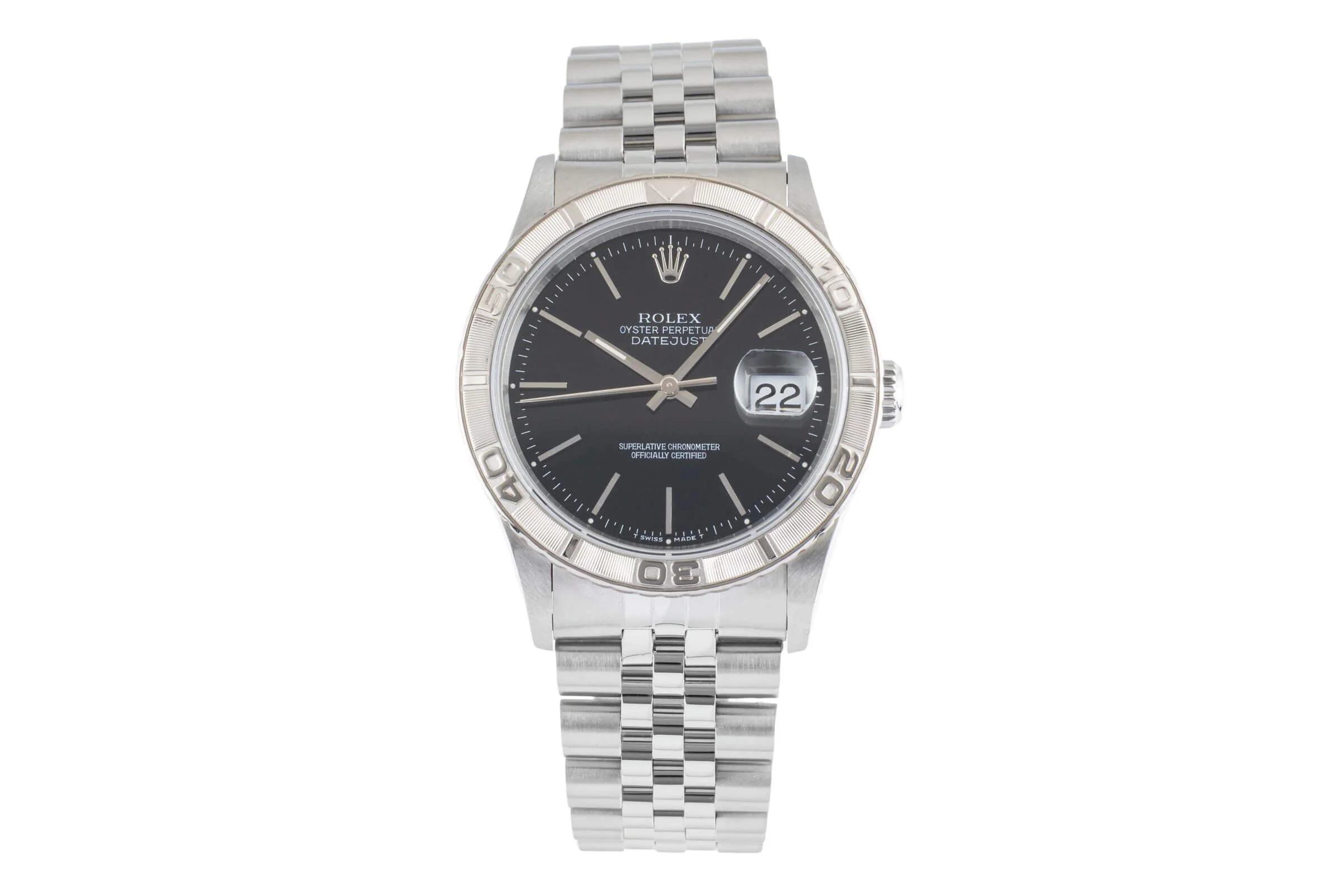 Rolex Datejust Turn-O-Graph steel / white gold automatic men's watch 16264  [2501731] - Image 5